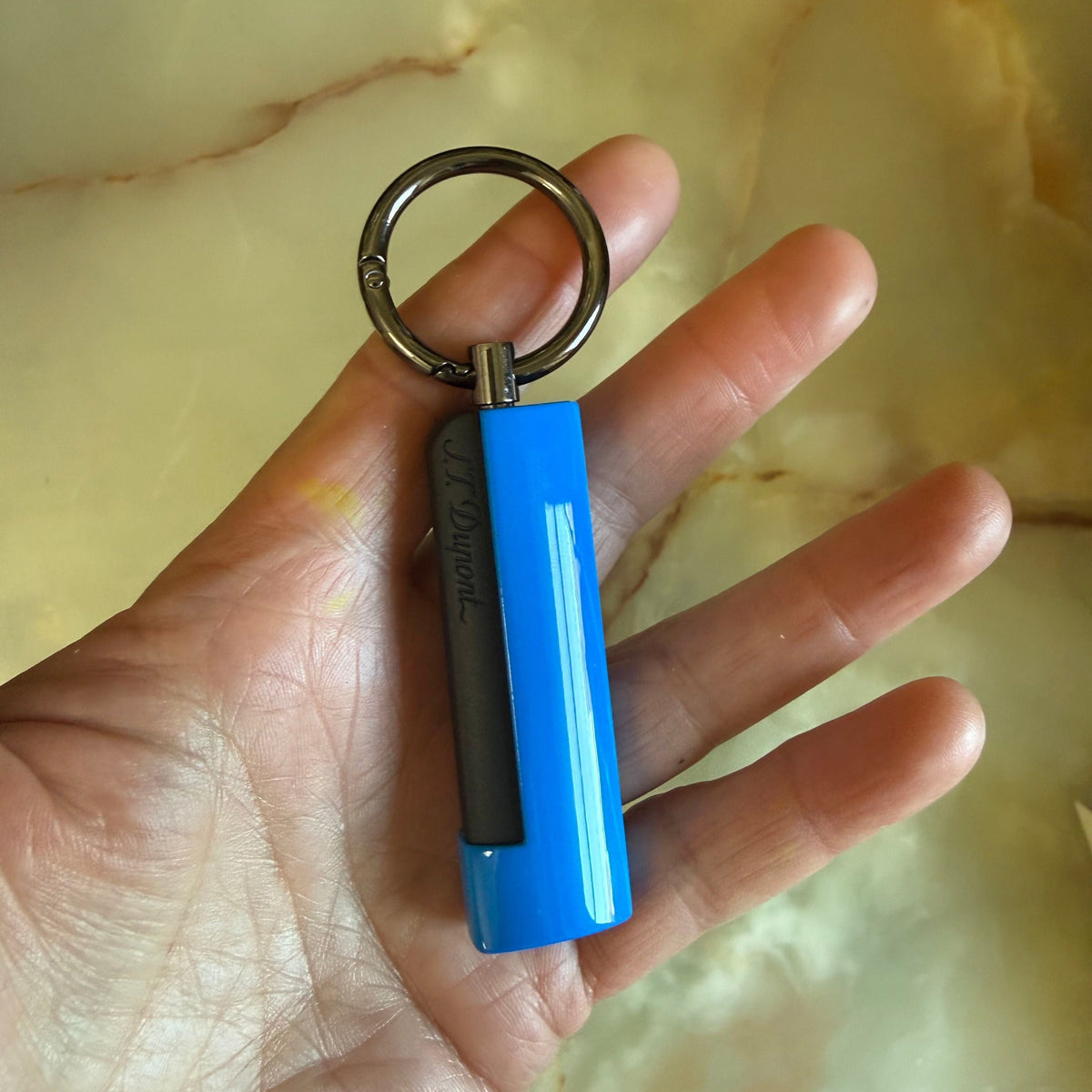 S.T. Dupont Puncher Fluo NeonBlue Cigar Cutter 003216B