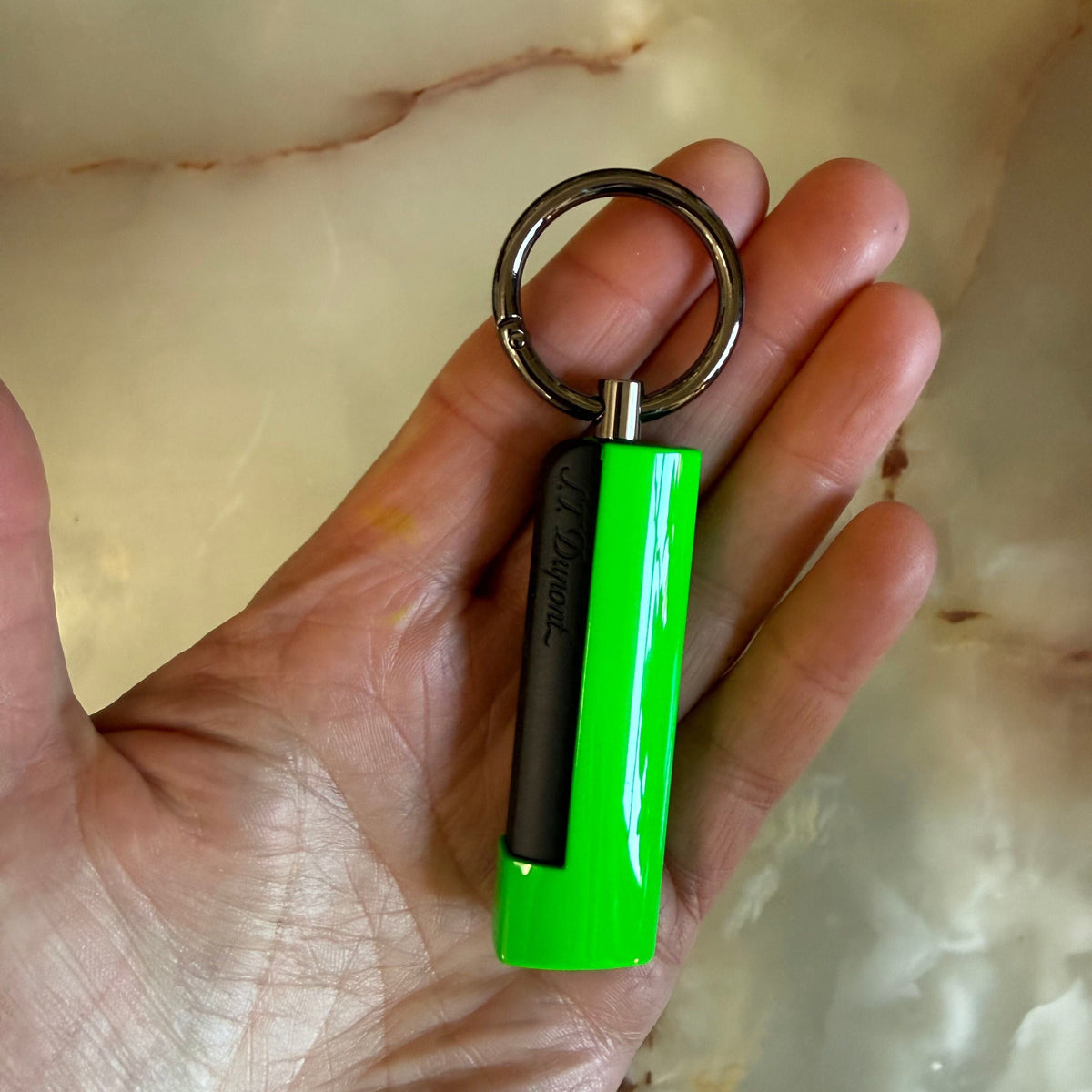 S.T. Dupont Puncher Fluo Neon Green Cigar Cutter 003217V