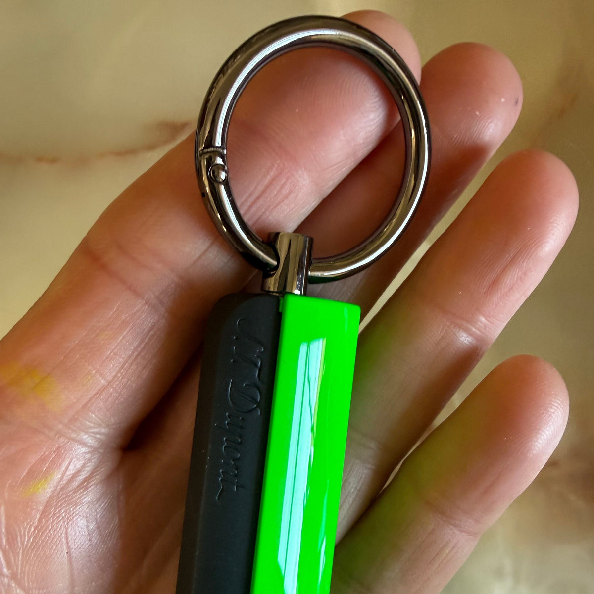 S.T. Dupont Puncher Fluo Neon Green Cigar Cutter 003217V