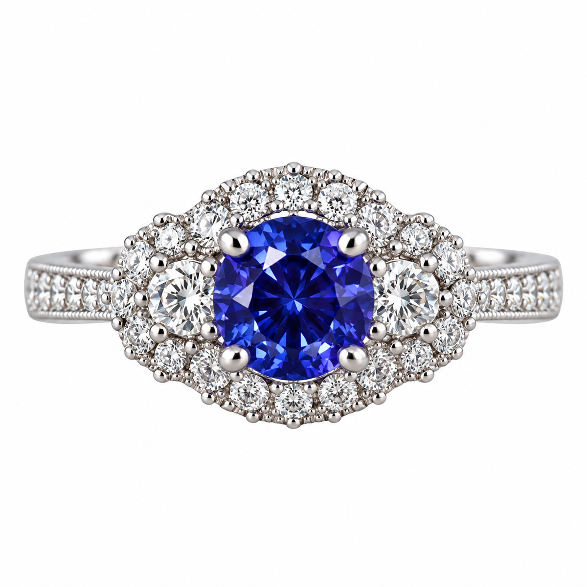 14k Gold Diamond Tanzanite Ring