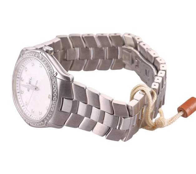 Ebel Classic Sport Mother of Pearl Diamond Steel Watch 1215987