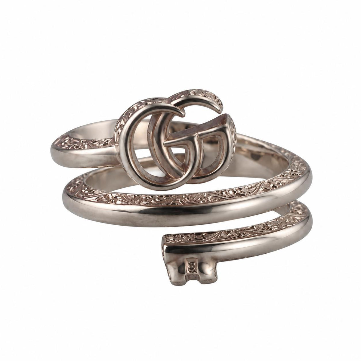 Gucci Marmont Key 3 Turns Sterling Silver Ring