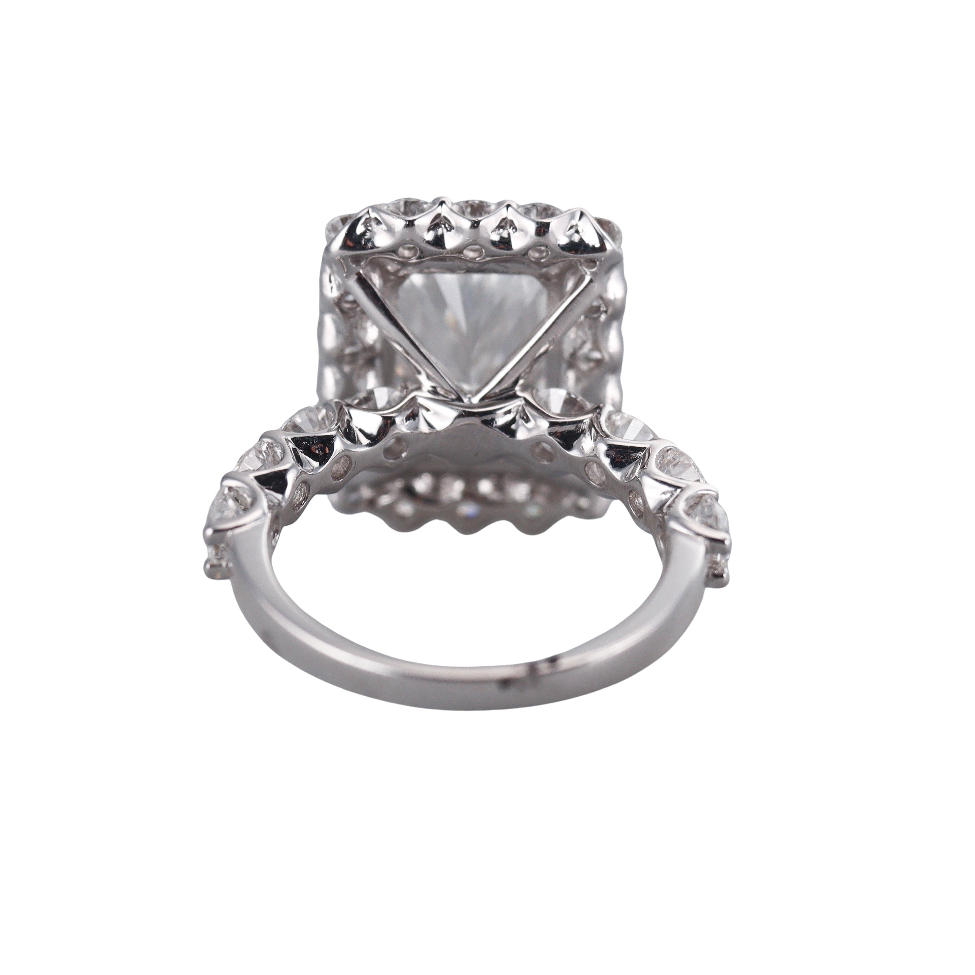 Solid 14k Gold LG IGI 7.74ctw Diamond Engagement Ring