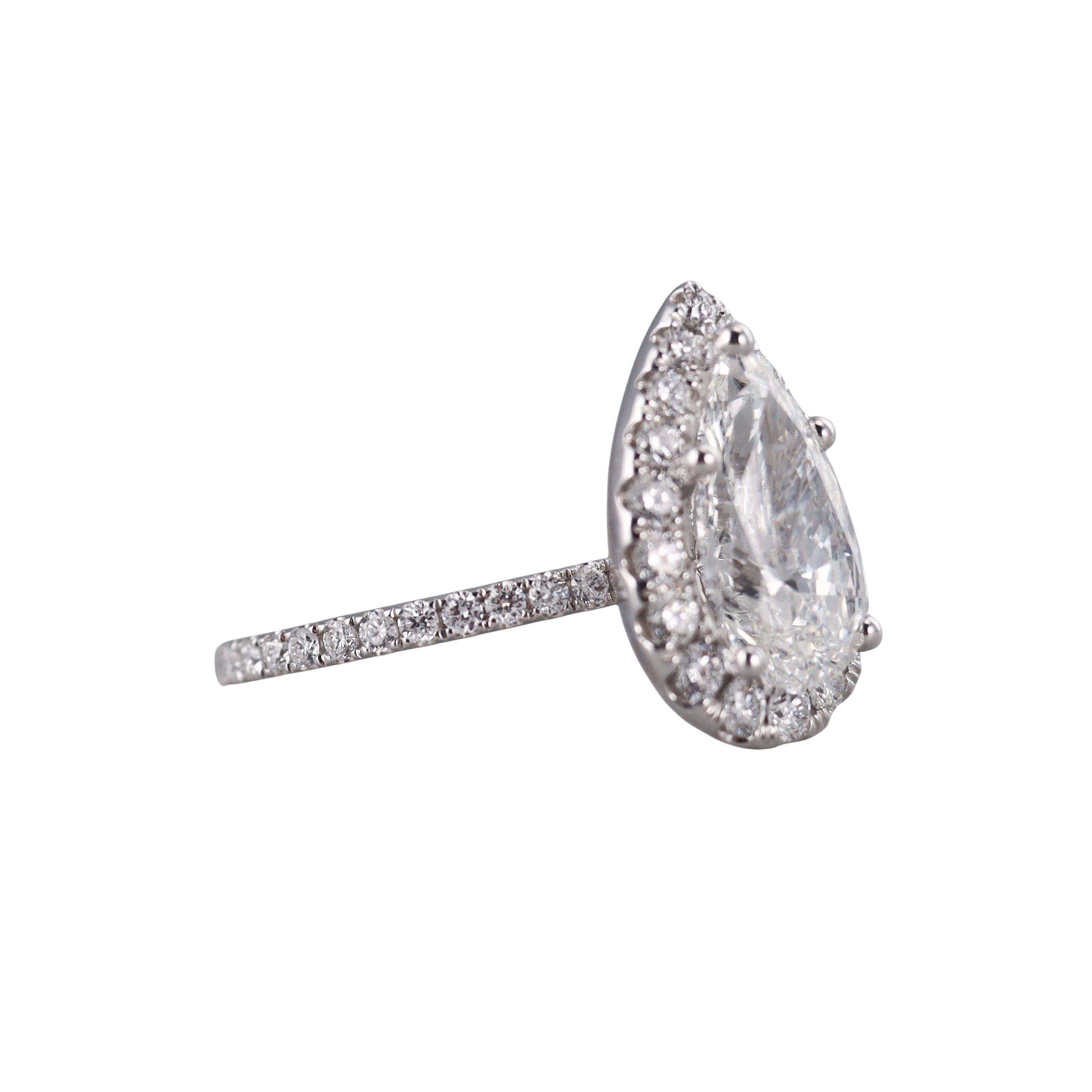 Solid 14k Gold Lab Grown 3.01 ct VVS2/E Carats IGI Diamond Engagement Ring