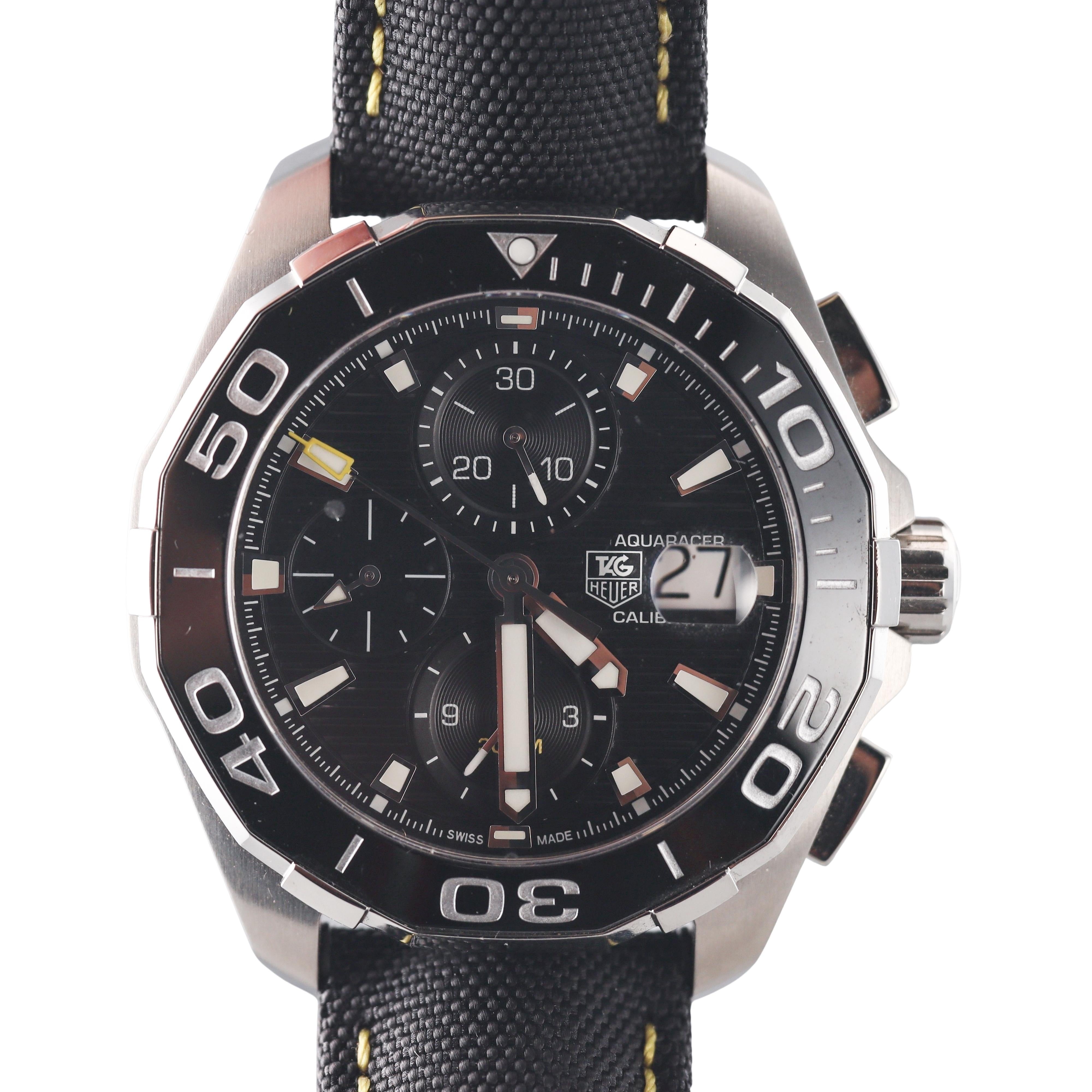 Tag Heuer Aquaracer 300M Chronograph Automatic Steel Watch CAY211A-0