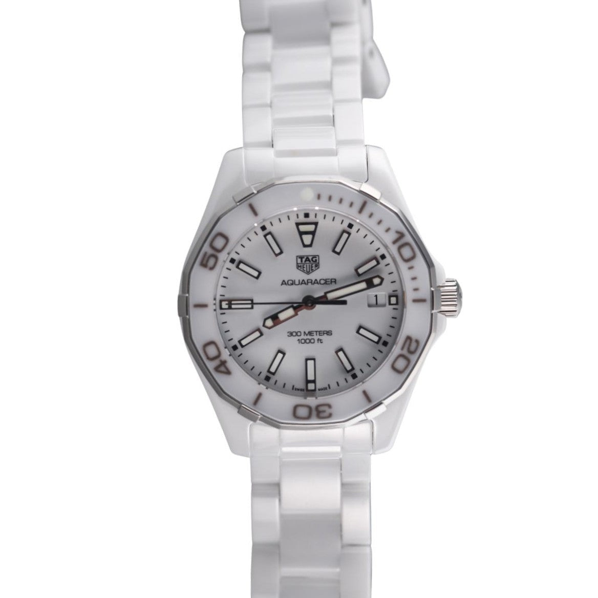 Tag Heuer Aquaracer White Ceramic Watch WAY1391