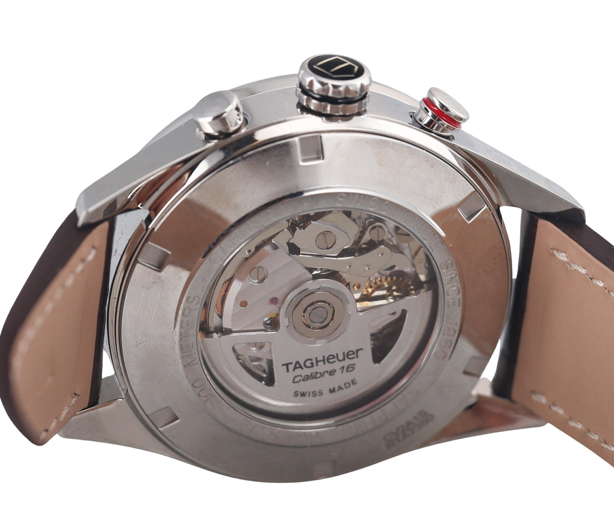 Tag Heuer Carrera Calibre 16 Day Date Chronograph Brown Watch CV2A1S