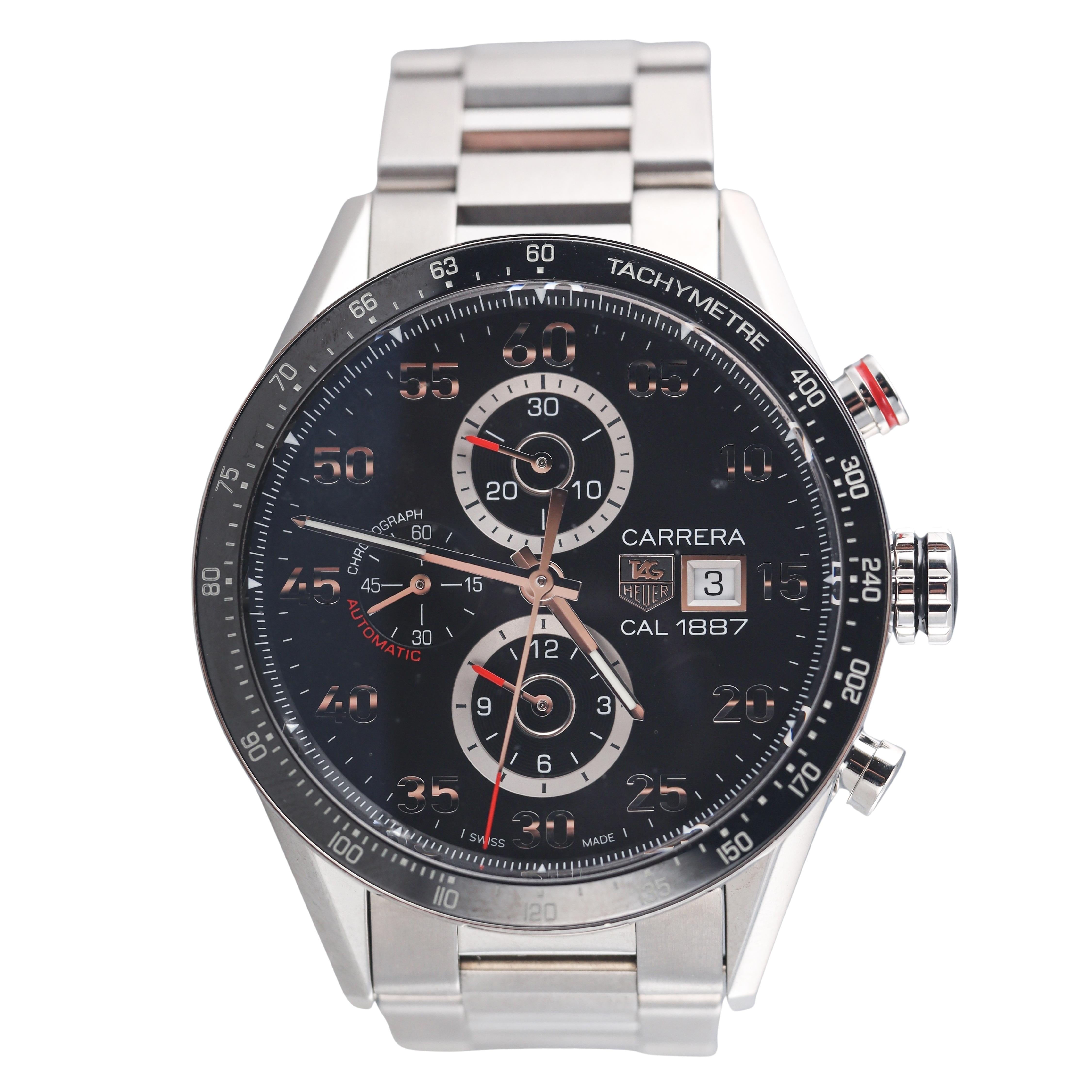 Tag Heuer Carrera Calibre 1887 Automatic Steel Watch CAR2A10-3