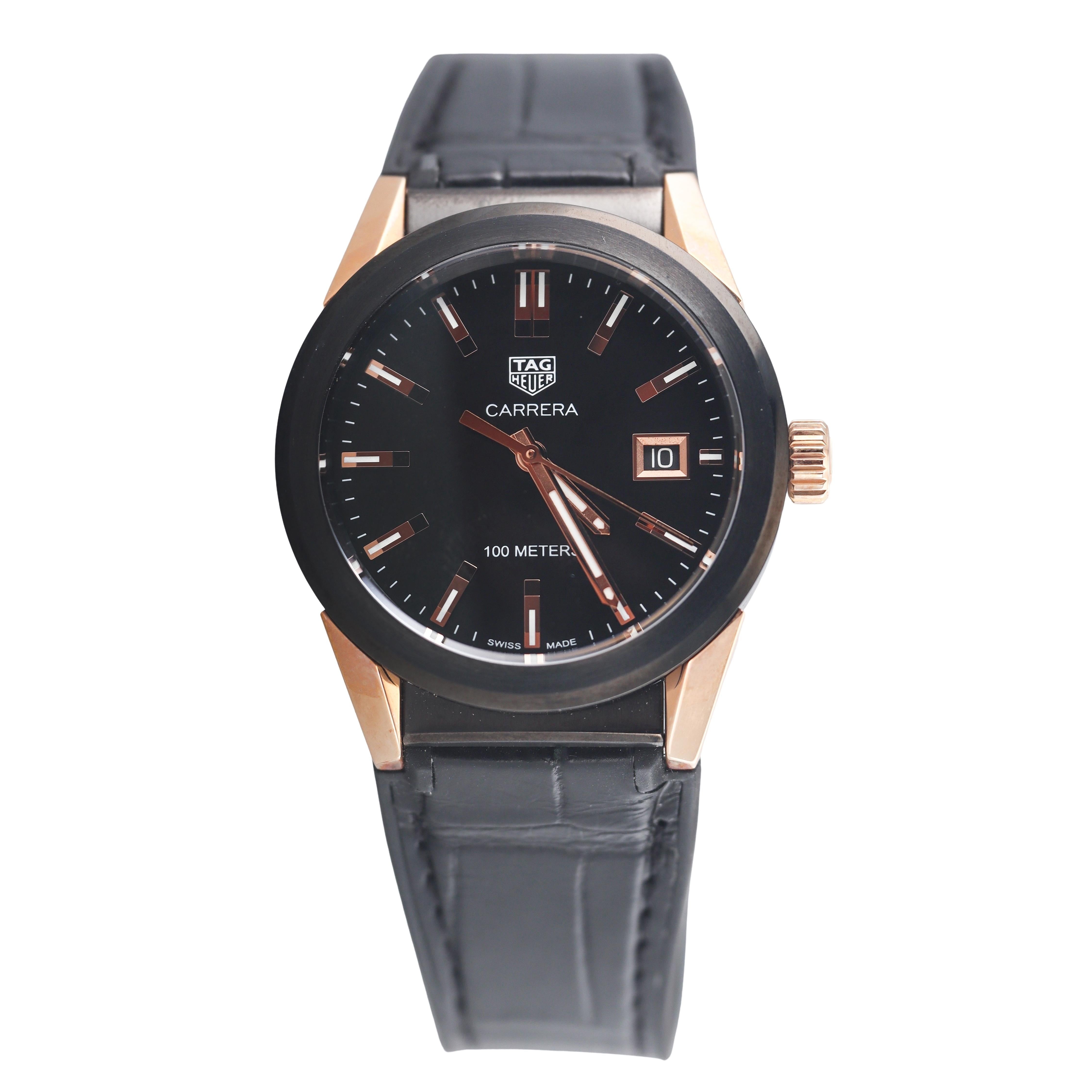 Tag Heuer Carrera Gold Steel Lady's Watch WBG1350