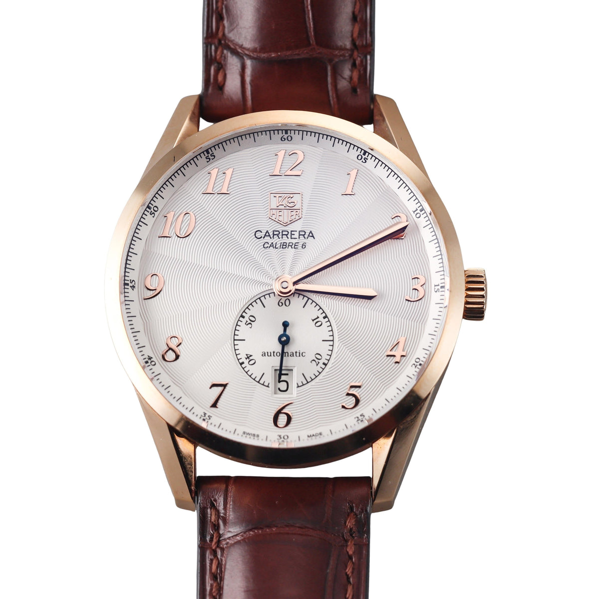 Tag Heuer Carrera Heritage Rose Gold Automatic Watch WAS2140