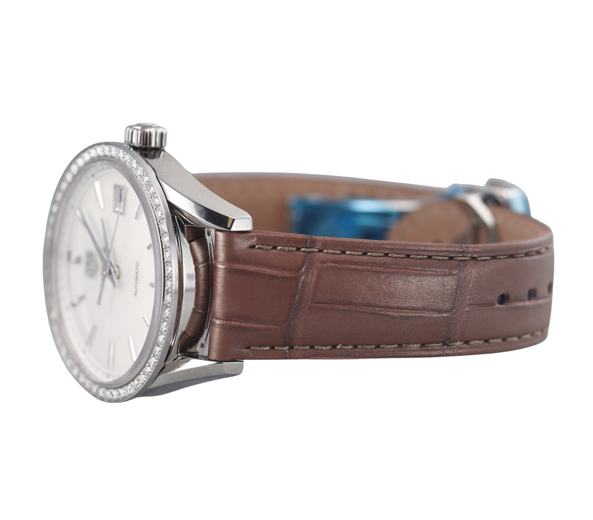 Tag Heuer Carrera Lady Diamond Mother of Pearl Steel Automatic Watch WBK2316