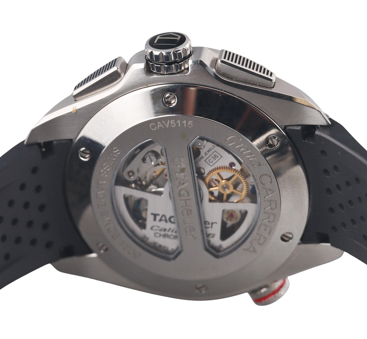 Tag Heuer Grand Carrera Calibre 36 Automatic Steel Watch CAV5115