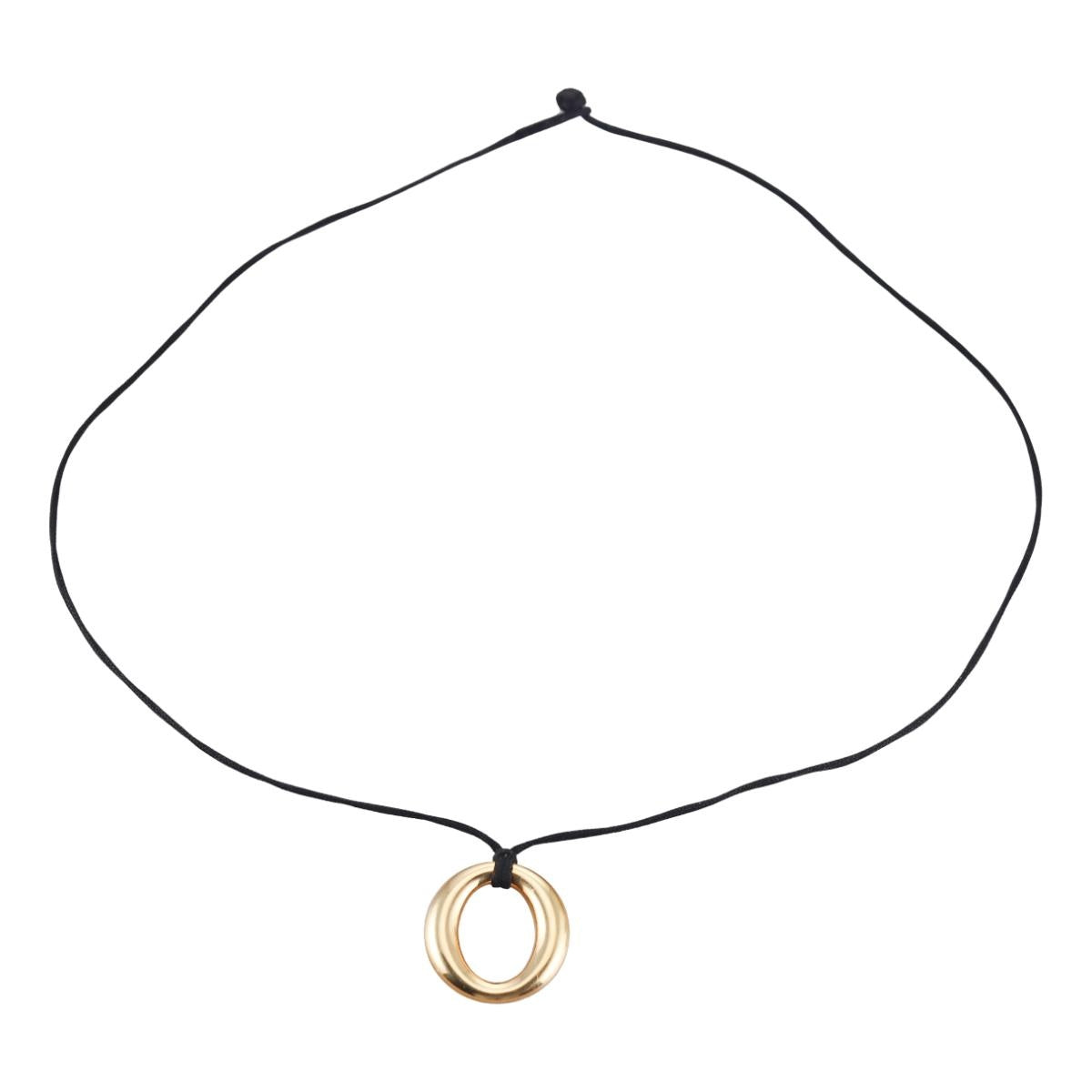 Tiffany & Co Elsa Peretti 18k Gold Sevillana Pendant Necklace