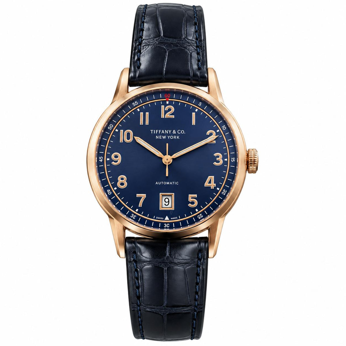 Tiffany & Co New York CT60 3-Hand 18k Gold Watch