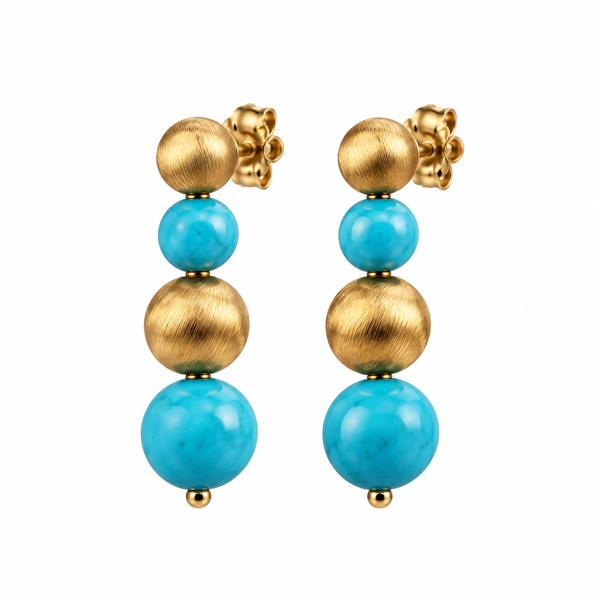 Marco Bicego 18k Gold Turquoise Earrings