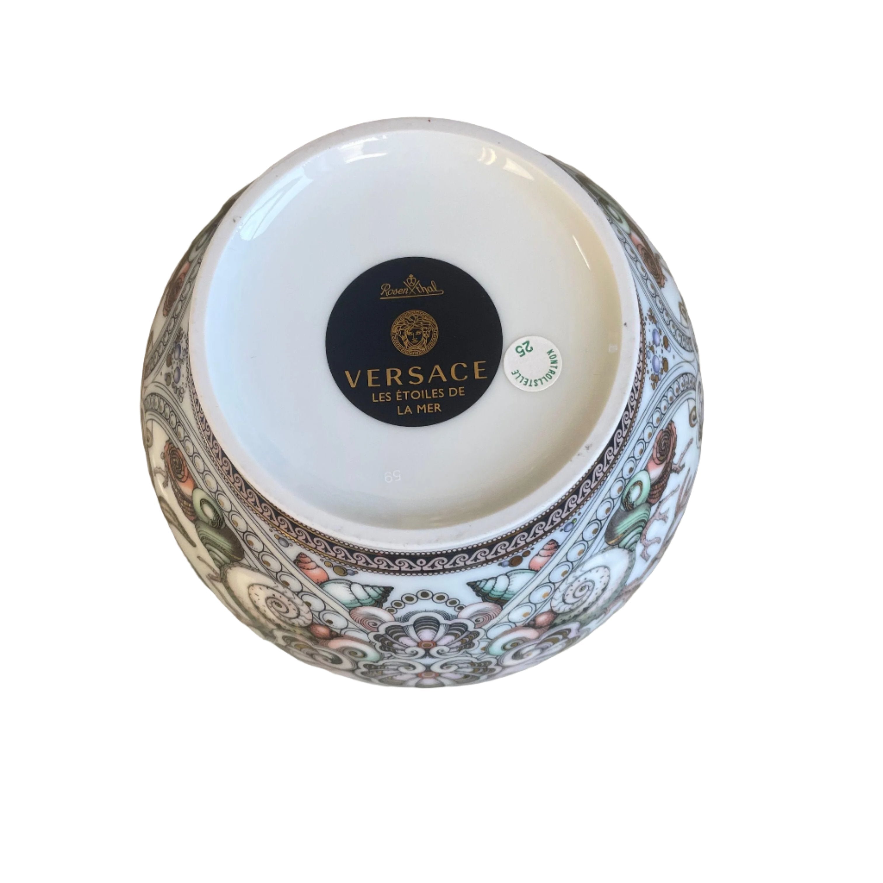 Versace by Rosenthal Etoiles De La Mer Round Bath Bowl 25015