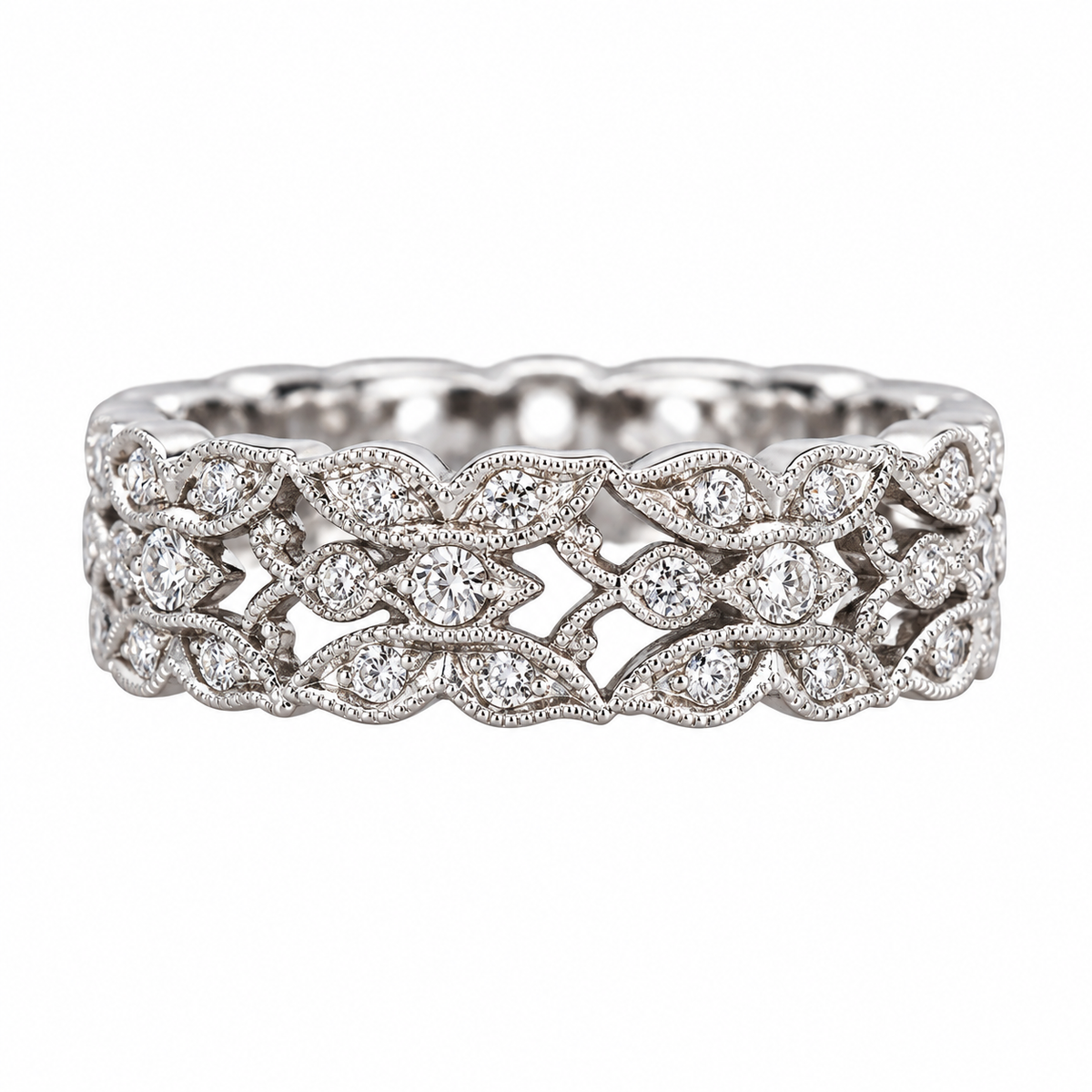 18k Gold Diamond Band Eternity Ring