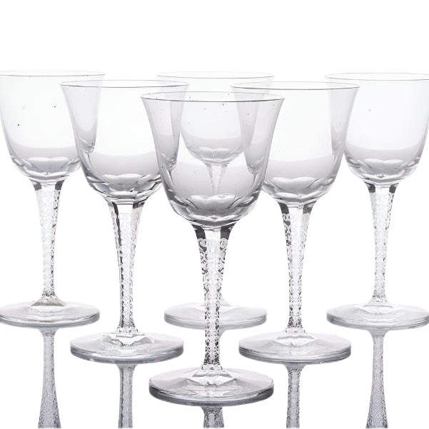 Lalique Treves Water Goblet Set of 6
