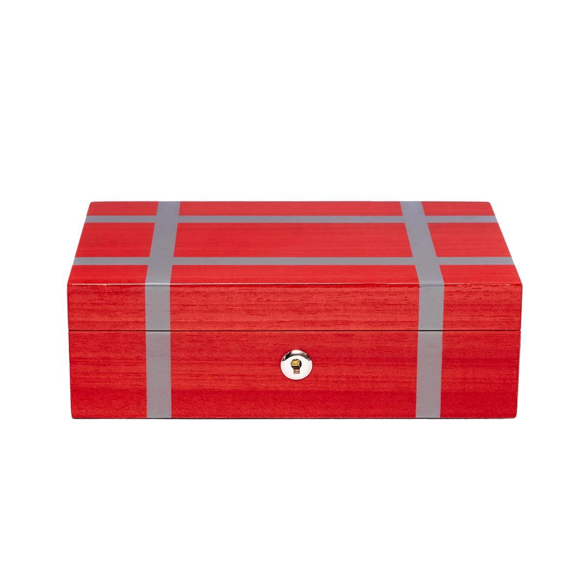 Rapport London Carnaby Watch & Jewelry Box-Red