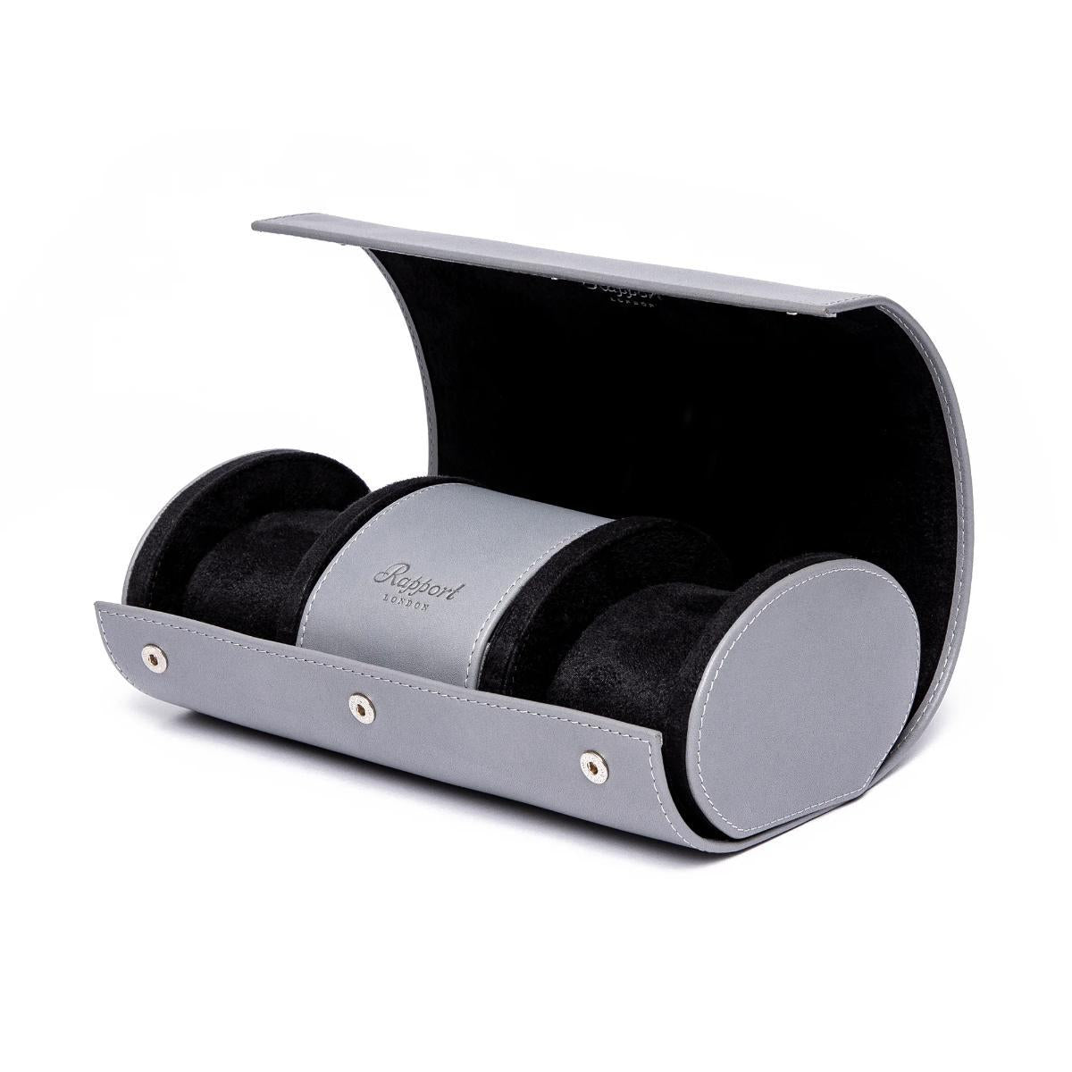 Rapport London Hyde Park Leather Three Watch Roll