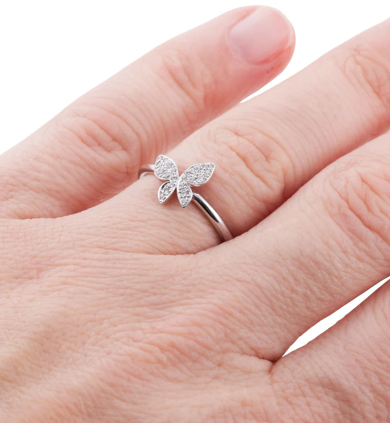 Mimi Milano Farfalla Diamond Gold Butterfly Ring