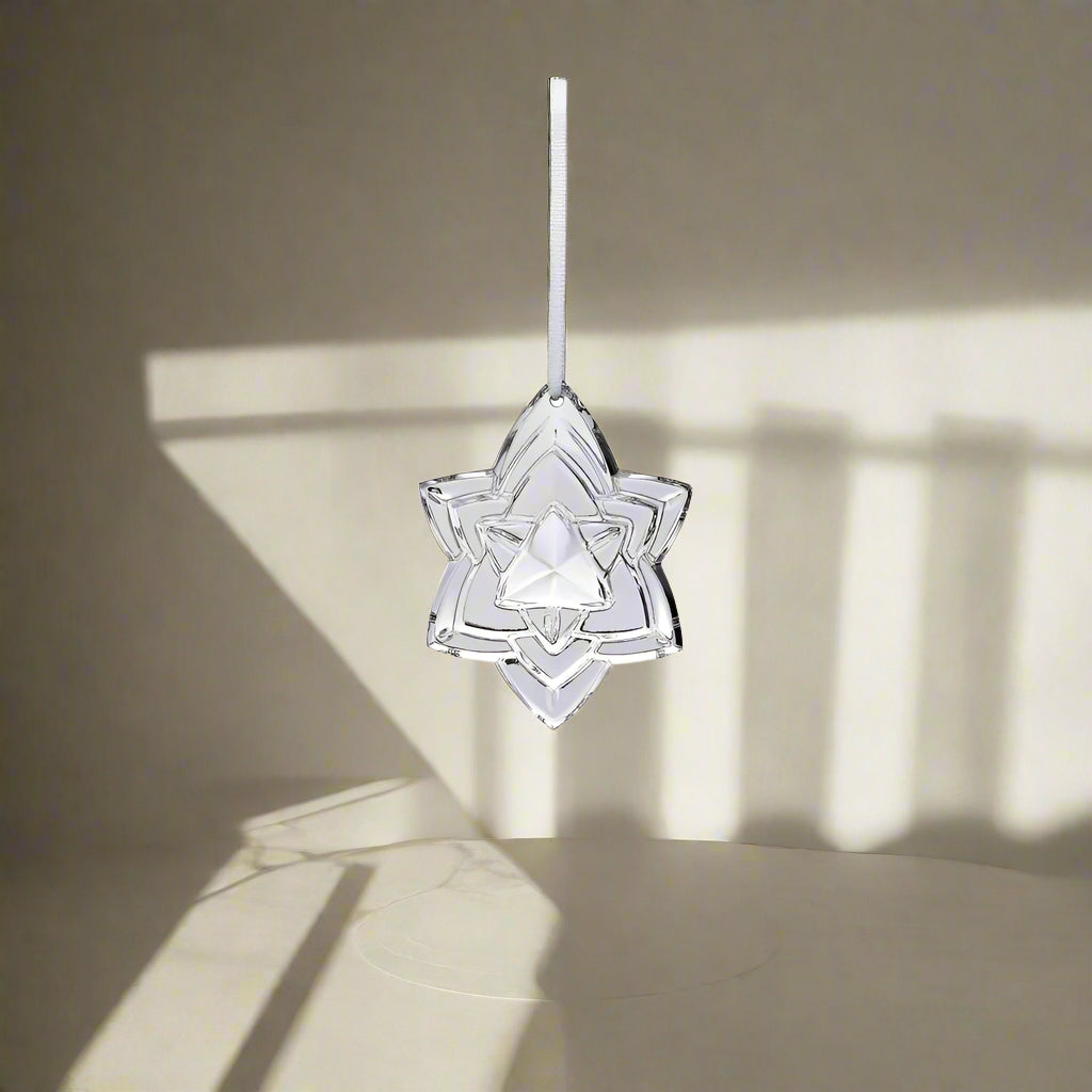 新品未使用 Baccarat クリスタルornament 2018 Baccarat Crystal Noel Silver Annual Ornament 2018 2812248