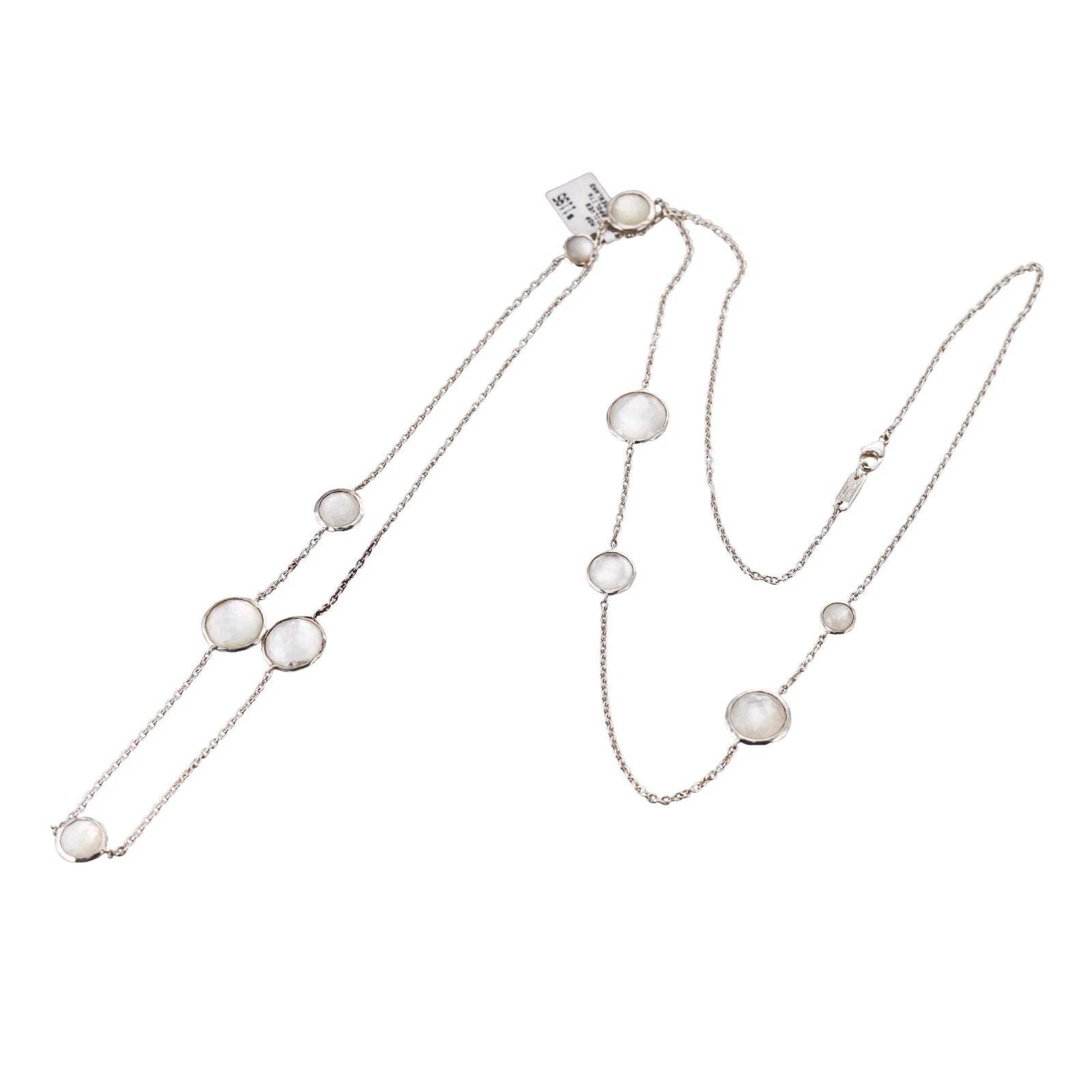 Ippolita Sterling Silver Wonderland MOP & Rock Crystal Long Station Necklace