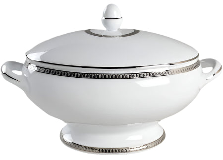 Christofle Malmaison Platinum Vegetable Dish with Cover 7645310