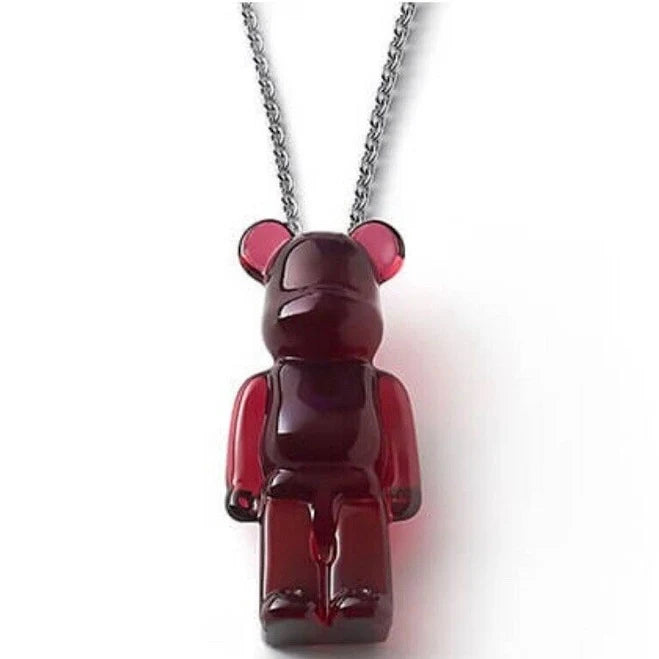 Baccarat Sterling Silver Be@rbrick Crystal Necklace 2814116/18