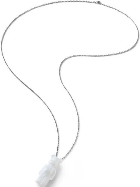 Baccarat Sterling Silver Be@rbrick Crystal Necklace 2814116/18