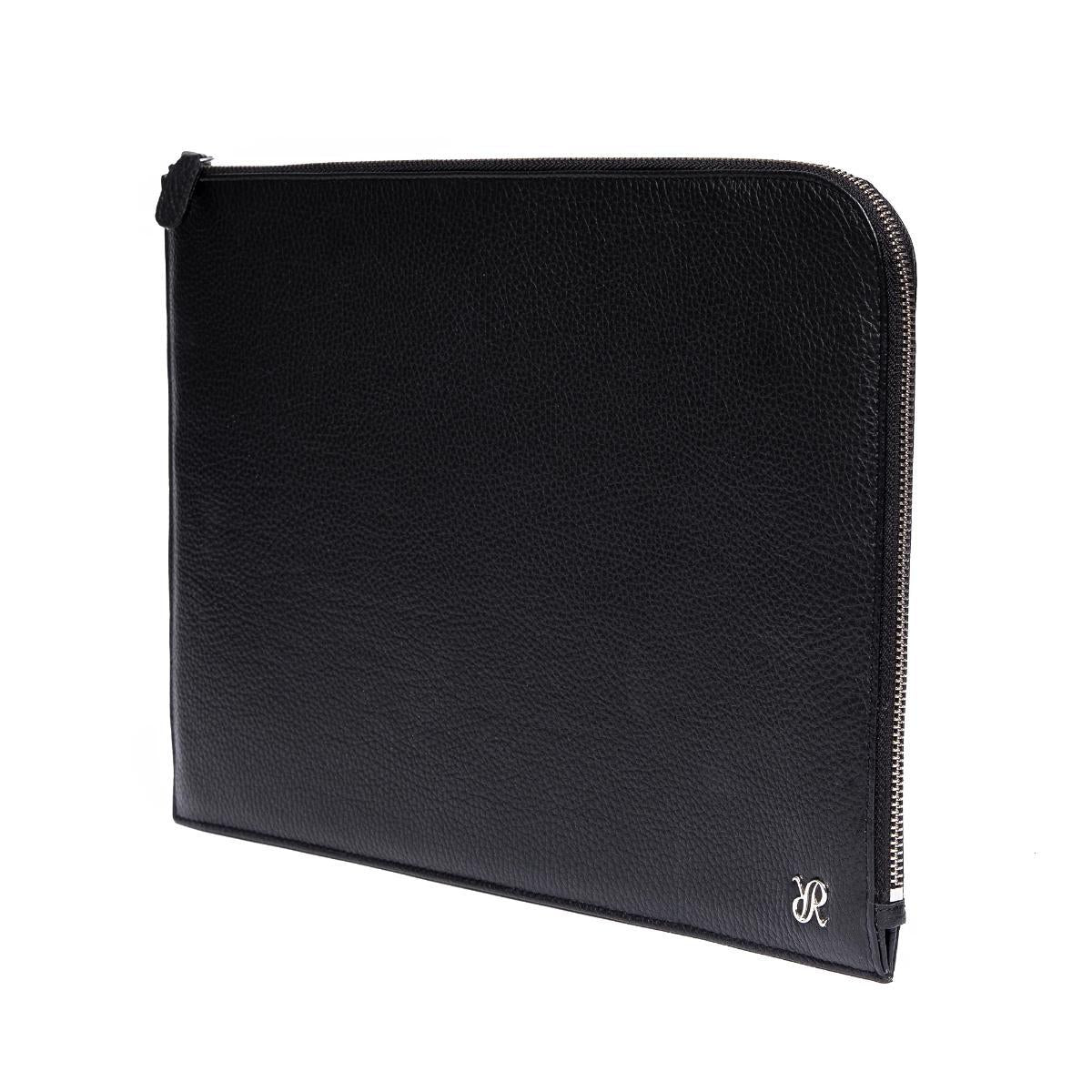 Rapport London X Johnsons of Elgin Leather Portfolio Case in Black