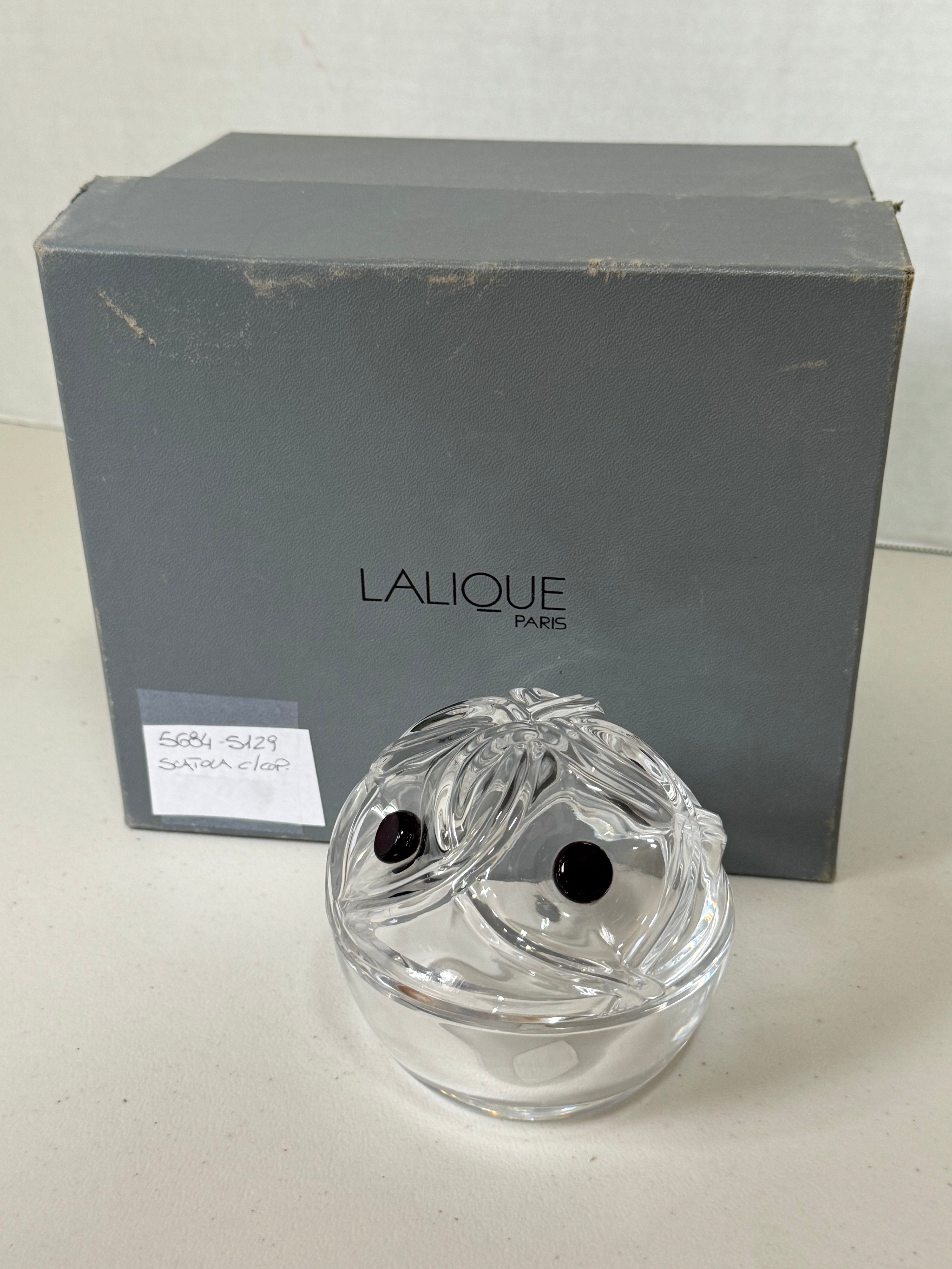 Lalique Clear Crystal Small Scatola Bowl 5684-S129