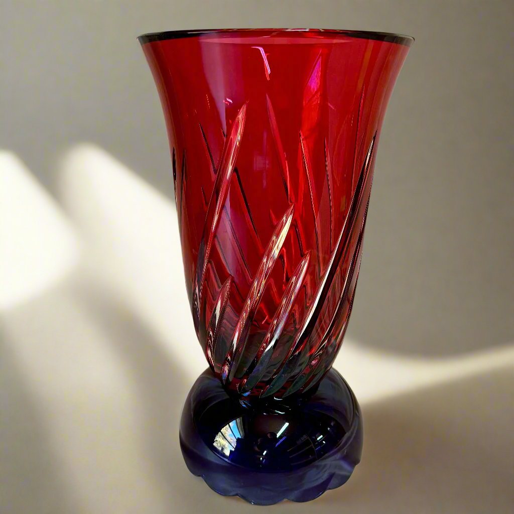 Saint Louis Les Endiables Red & Purple Large Vase 109895