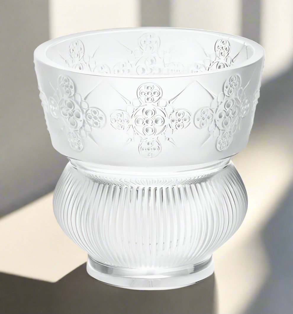 Lalique Crystal Rialto Vase