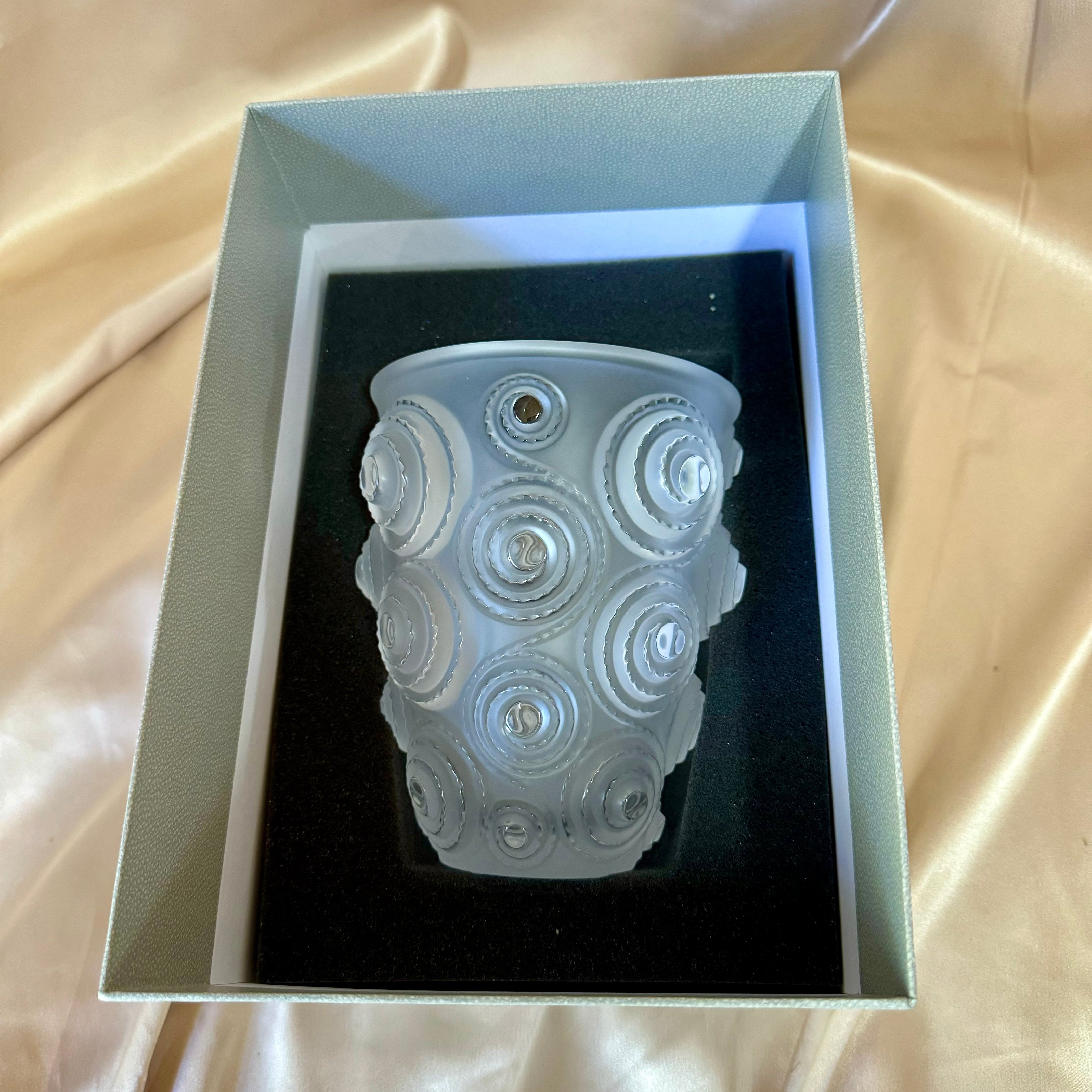 Lalique Crystal Spiral Vase #10307000