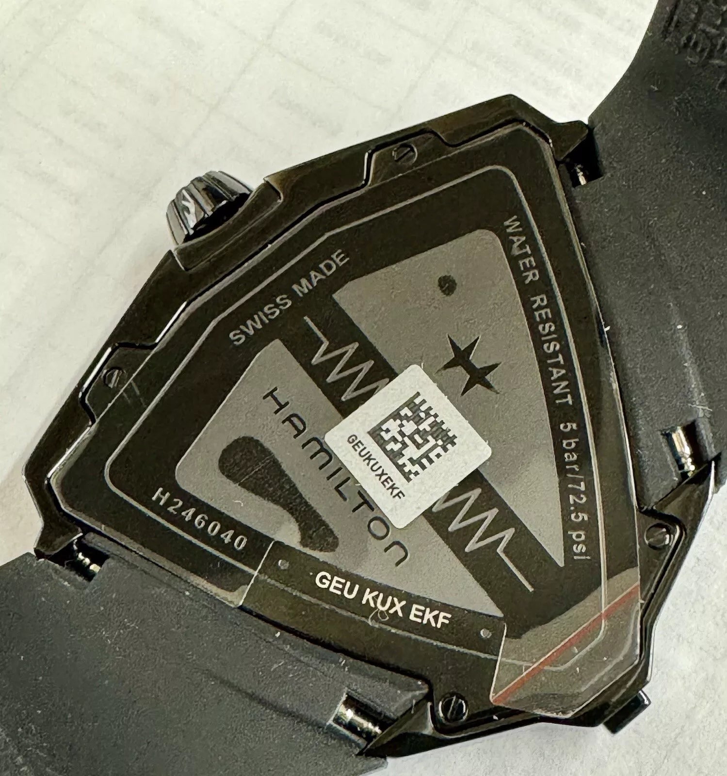 Hamilton Ventura Black Dial Quartz Men's Watch H426040