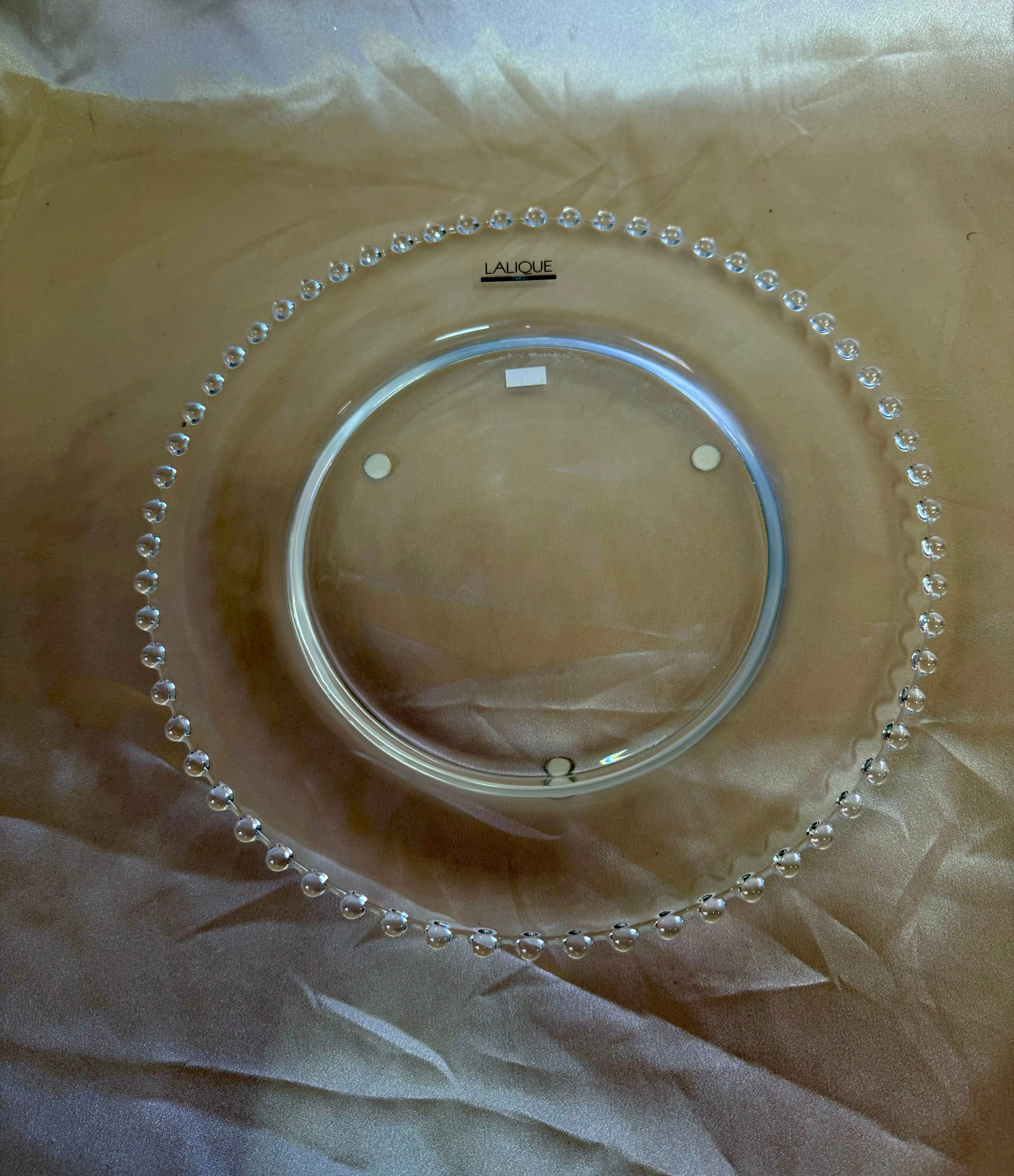 Lalique Crystal Andlau Assiette Dinner Plate Set of 10. 090592104279