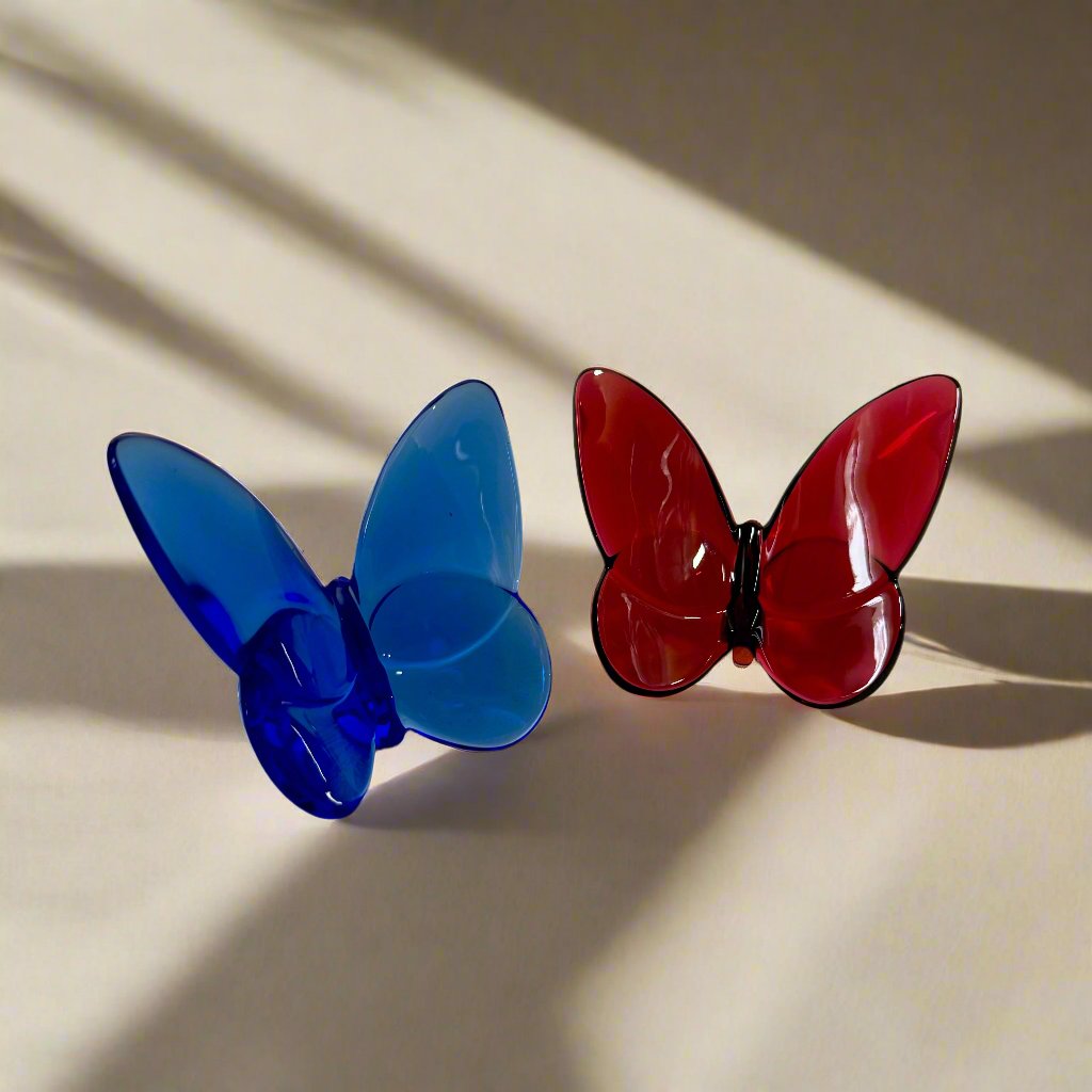 Baccarat Crystal Papillon Butterfly Lovers Set of 2