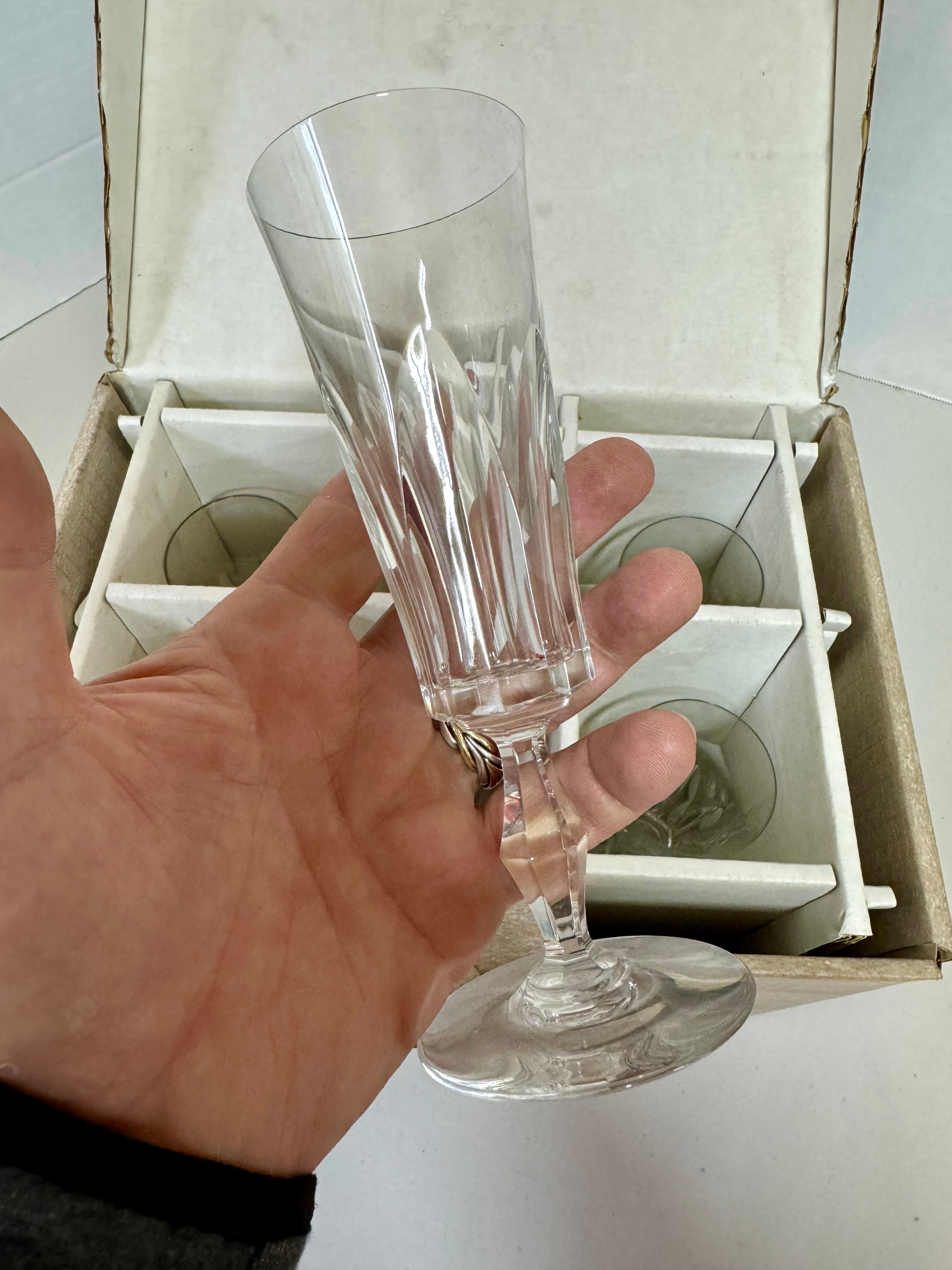 Baccarat Piccadilly Champagne Flute Set of 6 #160