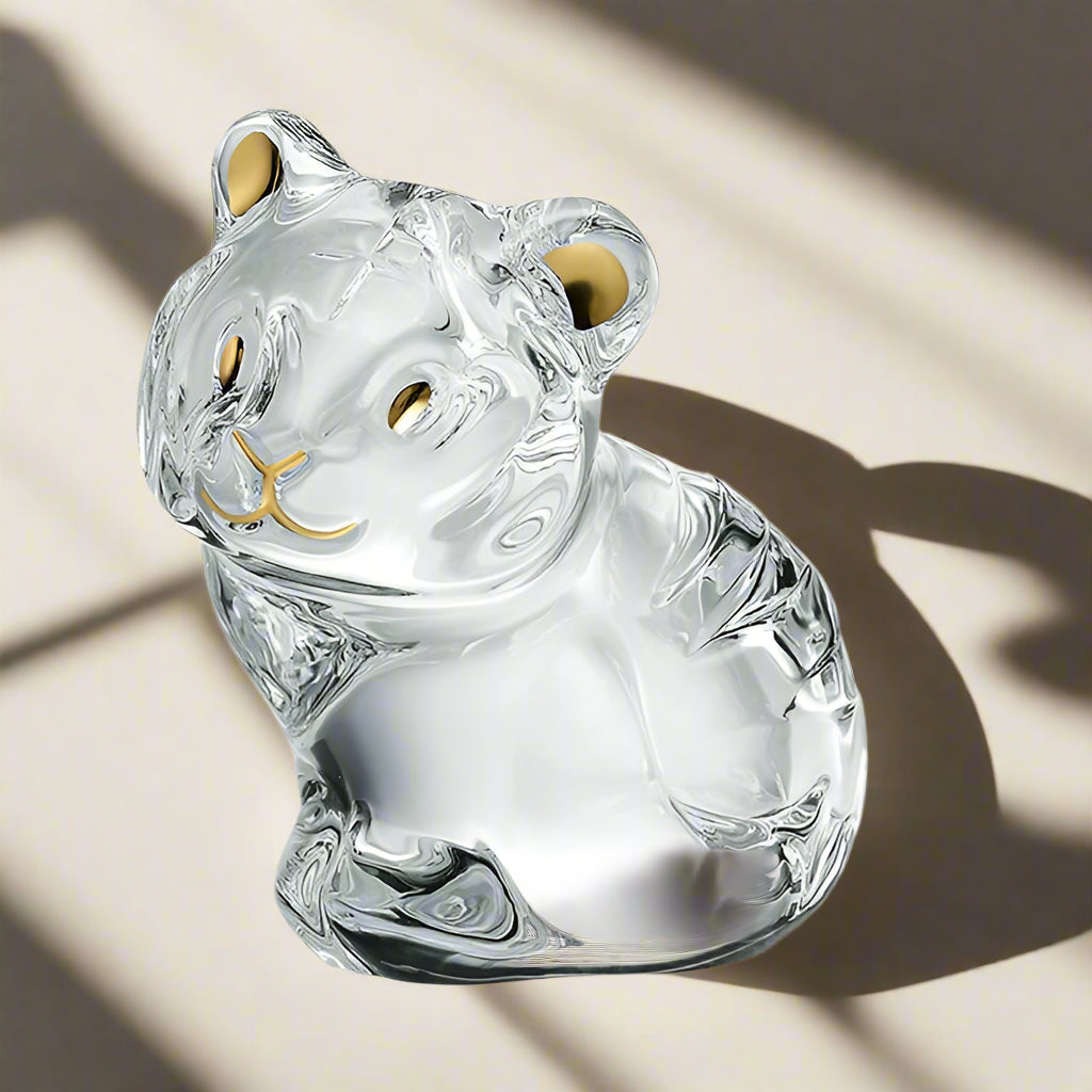Baccarat Crystal Minimals Clear Tiger Figurine 2814560