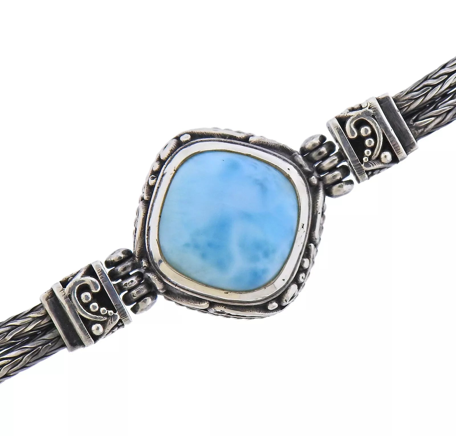 Marahlago Sterling Silver Larimar Bracelet Retail $700 #016