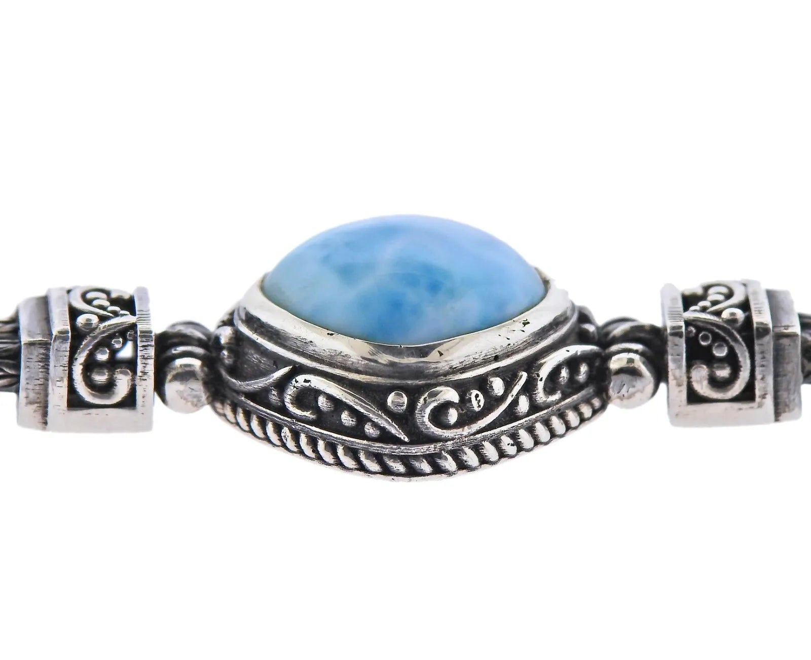 Marahlago Sterling Silver Larimar Bracelet Retail $700 #016