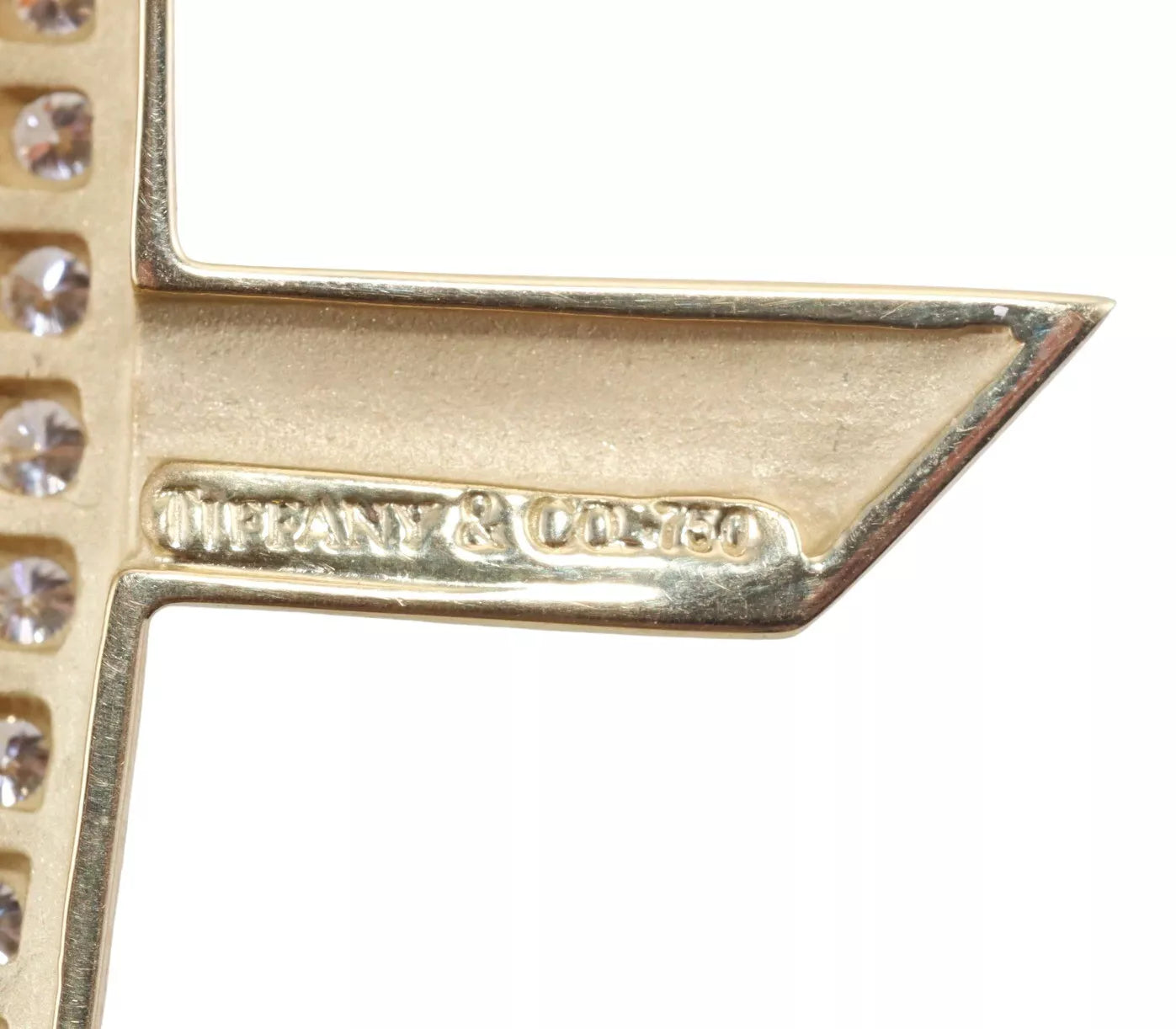 Tiffany & Co Paloma Picasso Loving Heart 18k Gold Diamond Brooch Pin
