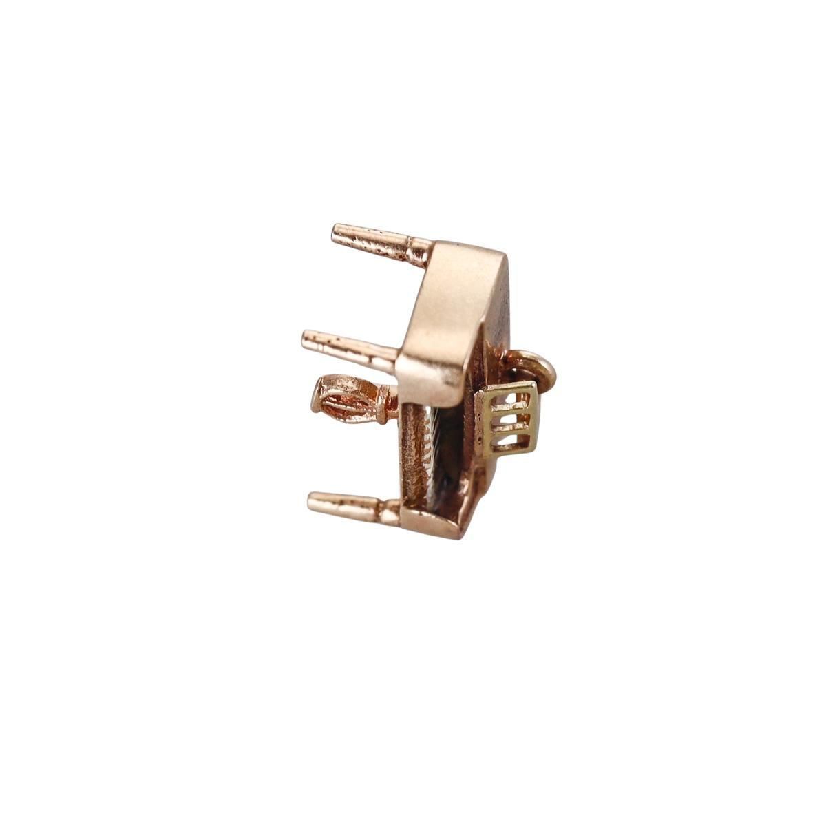 Vintage 14k Gold Piano Charm Pendant