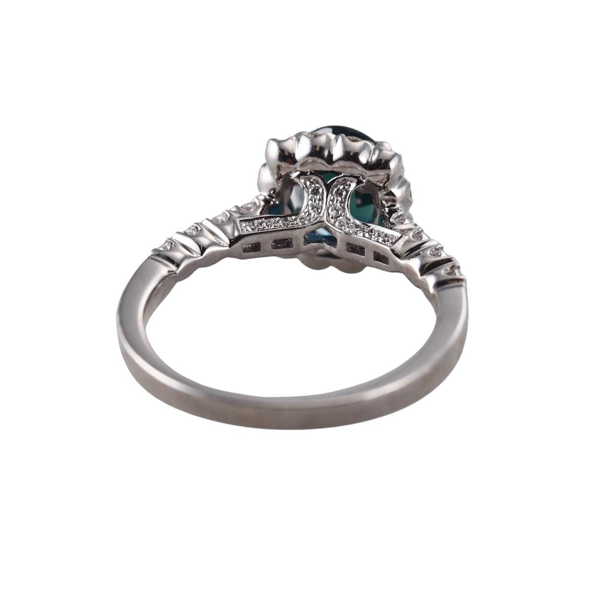 14k Gold Diamond 1.78ct Sapphire Ring