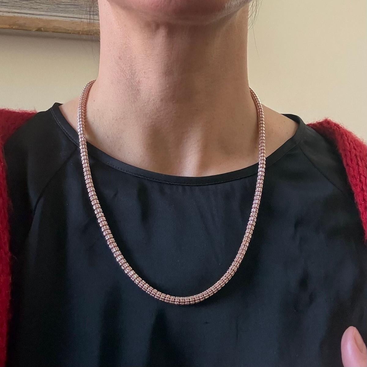 14k Gold Diamond Cut Chain Necklace