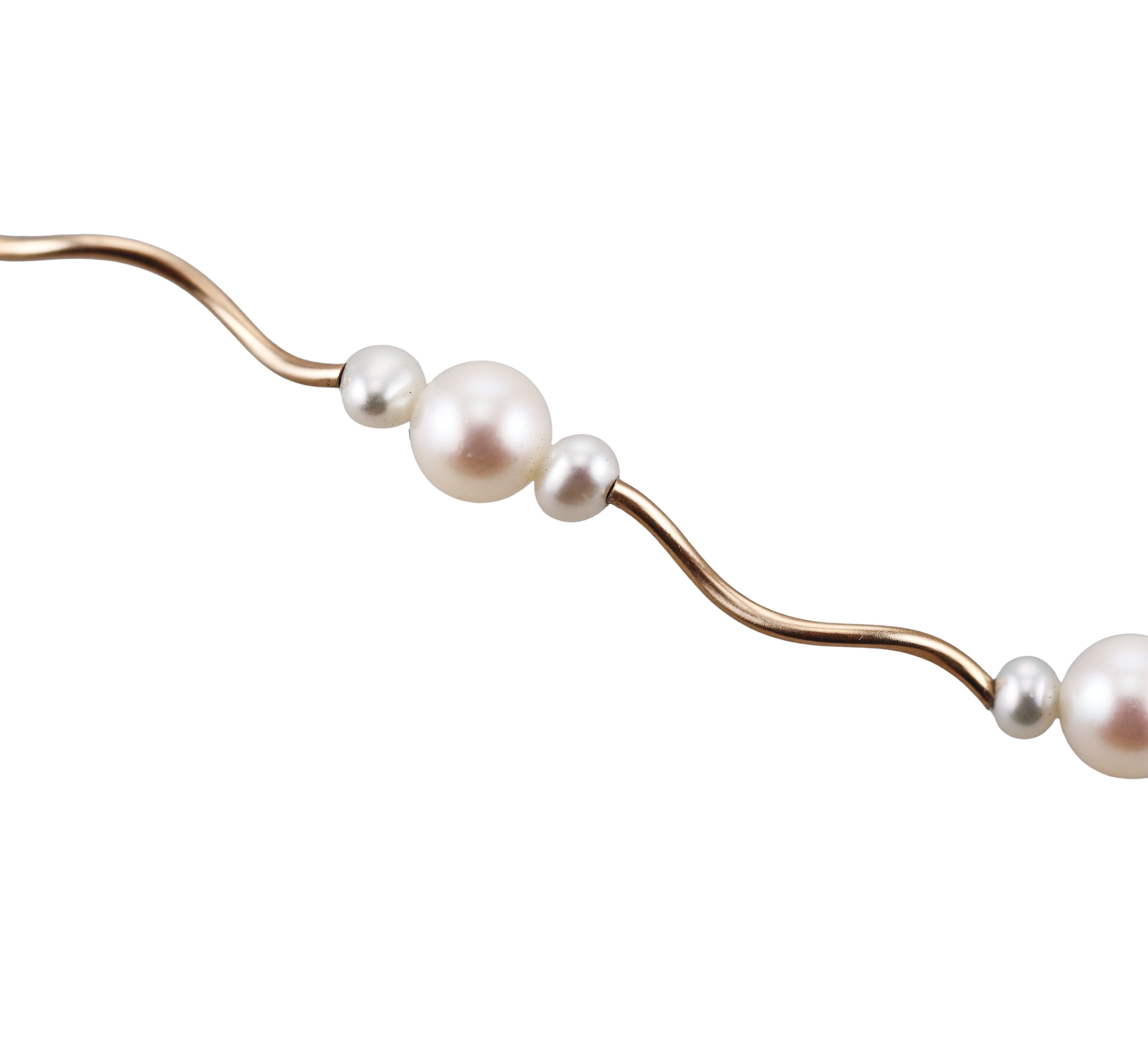 14k Gold Pearl  Necklace