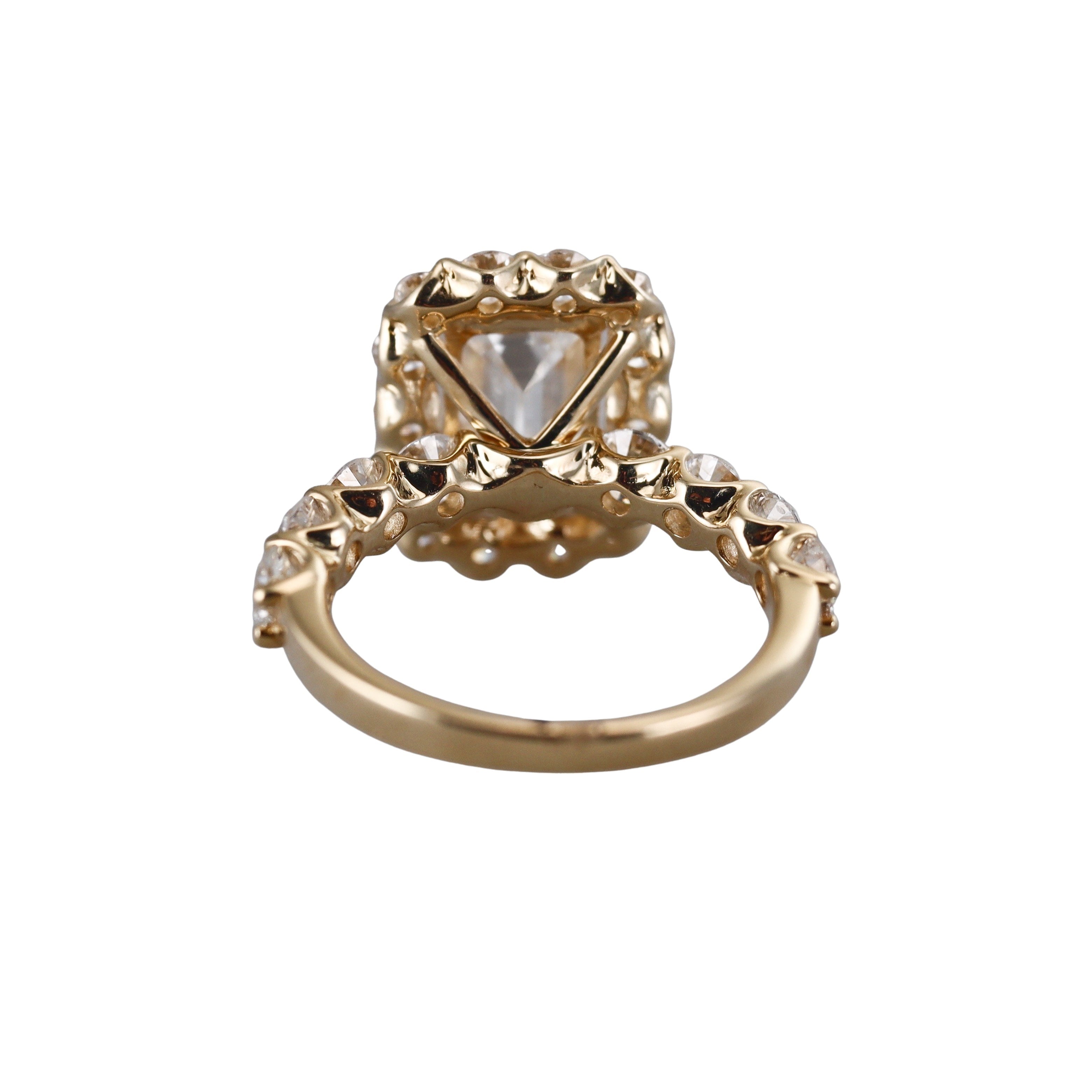 14k Solid Gold IGI Lab Grown 5.32ctw Diamond Engagement Ring