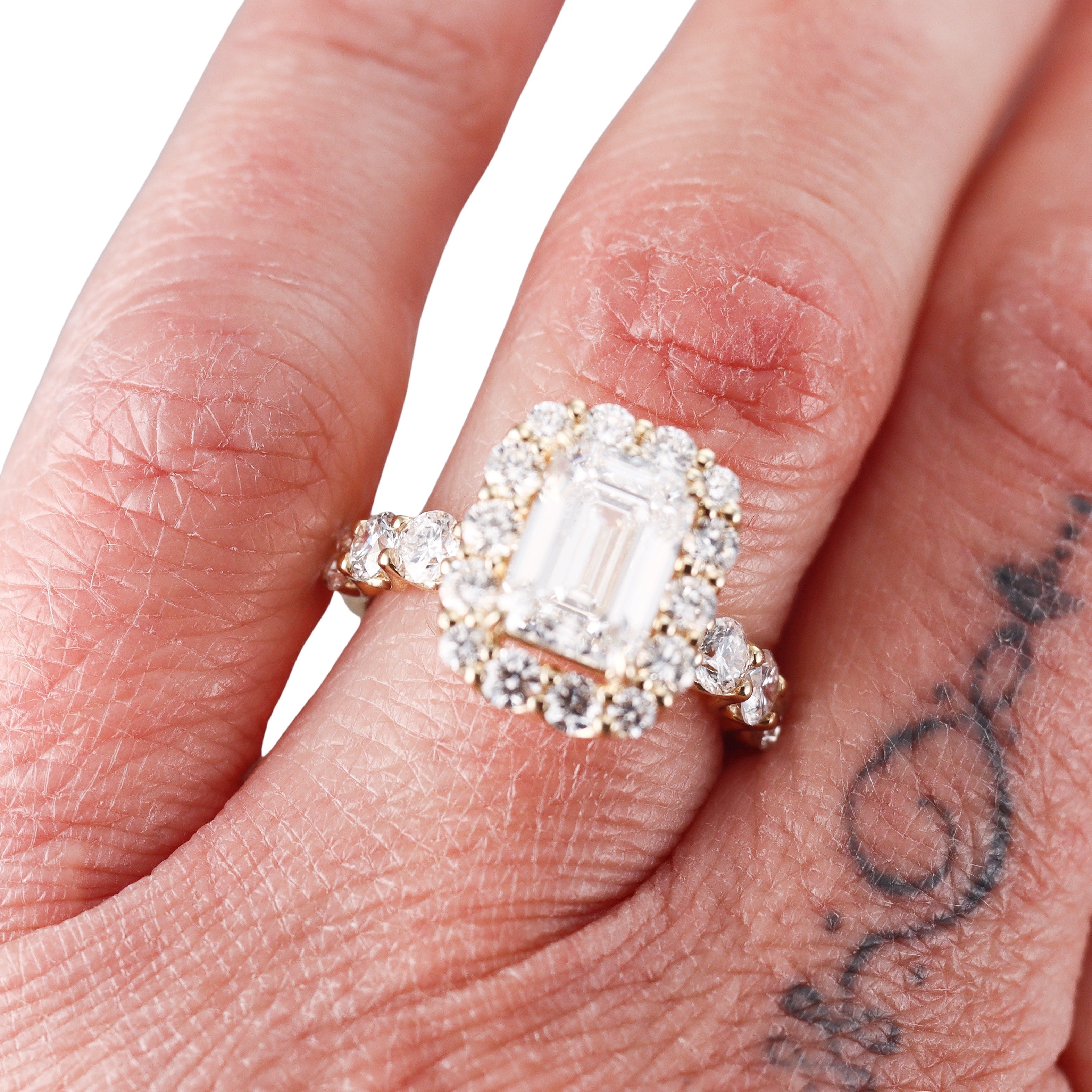 14k Solid Gold IGI Lab Grown 5.32ctw Diamond Engagement Ring