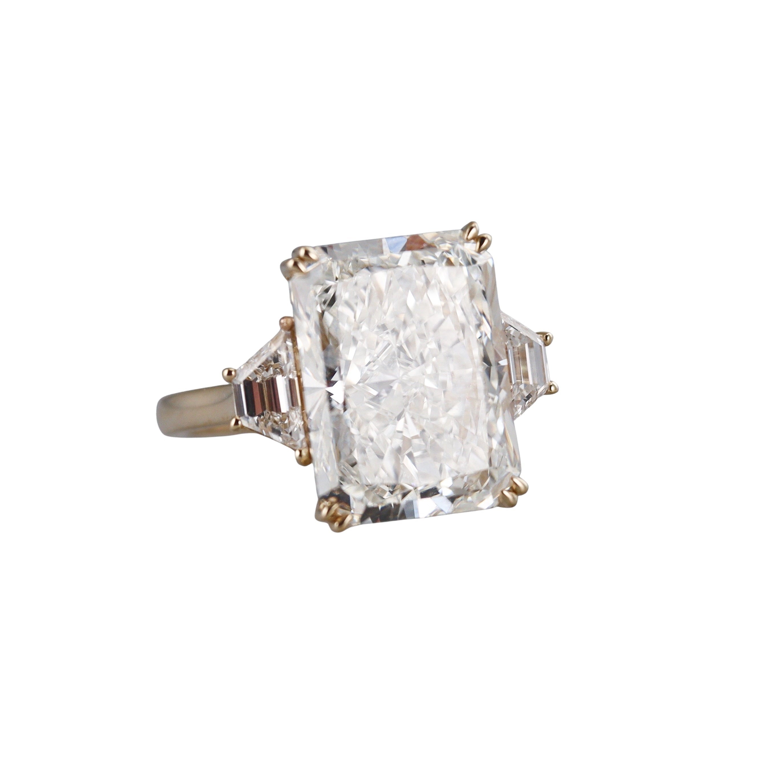 14k Solid Gold Lab Grown 10.91ct F/VVS2 Diamond Engagement Ring